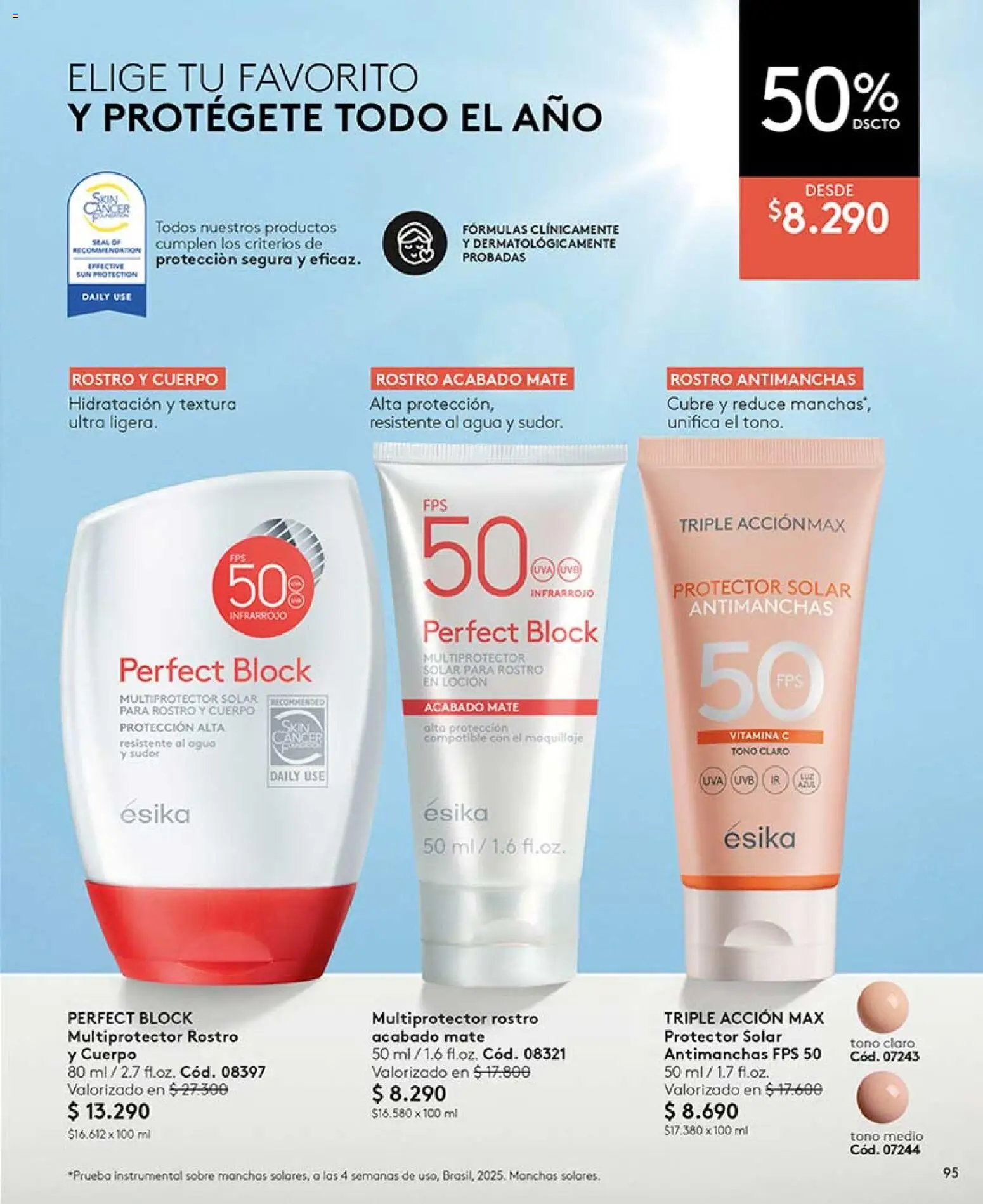 Catálogo Ésika Campaña 11 │ válido desde el 15.06.2026 | Página: 95 | Productos: Loción, Agua, Mate, Protector solar