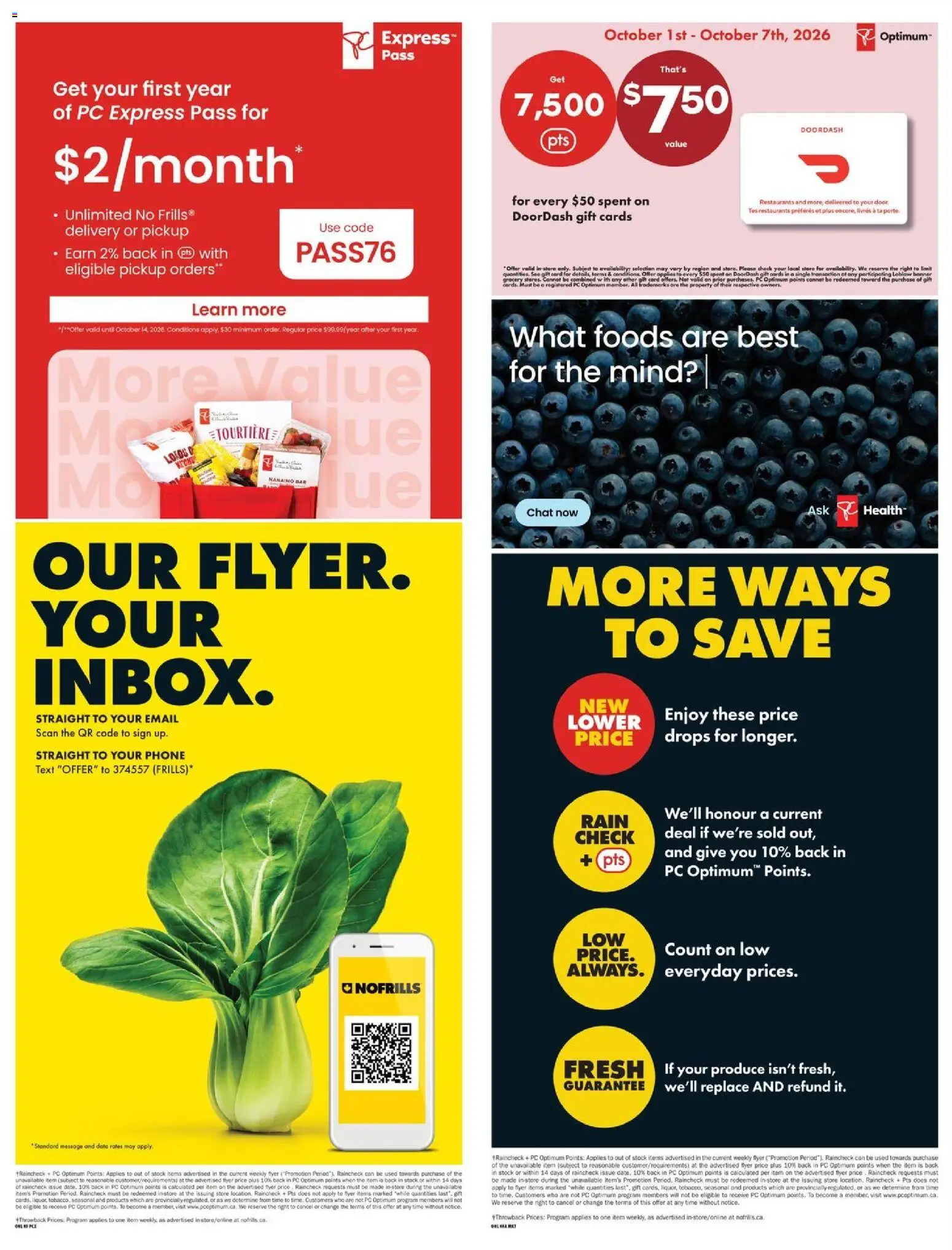 No Frills flyer valid from Oct 1, 2026 | Page: 14 | Products: Phone, PC