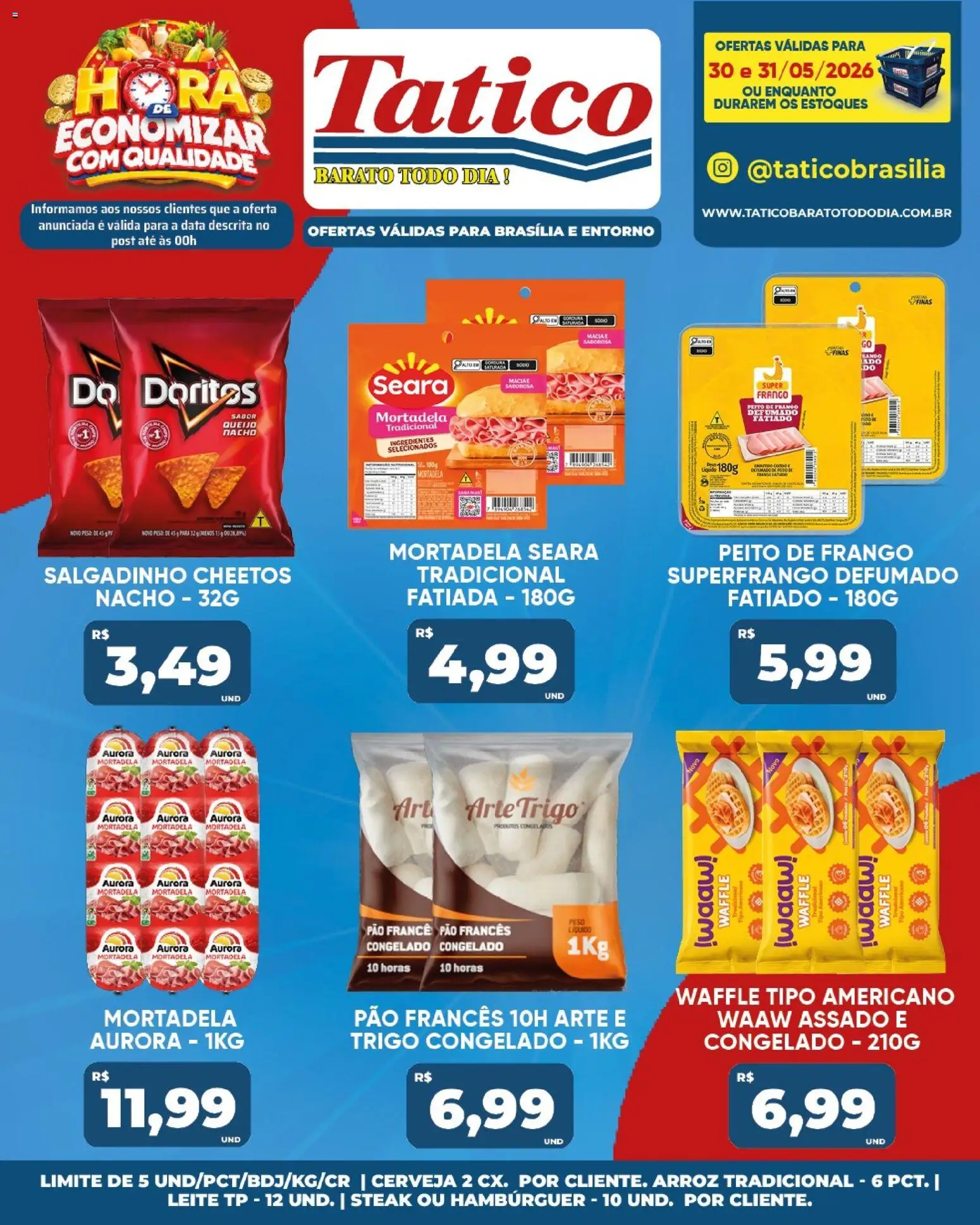 Tatico Folheto - válido de 30.05.2026 | Página: 24 | Produtos: Leite, Queijo, Arroz, Cheetos