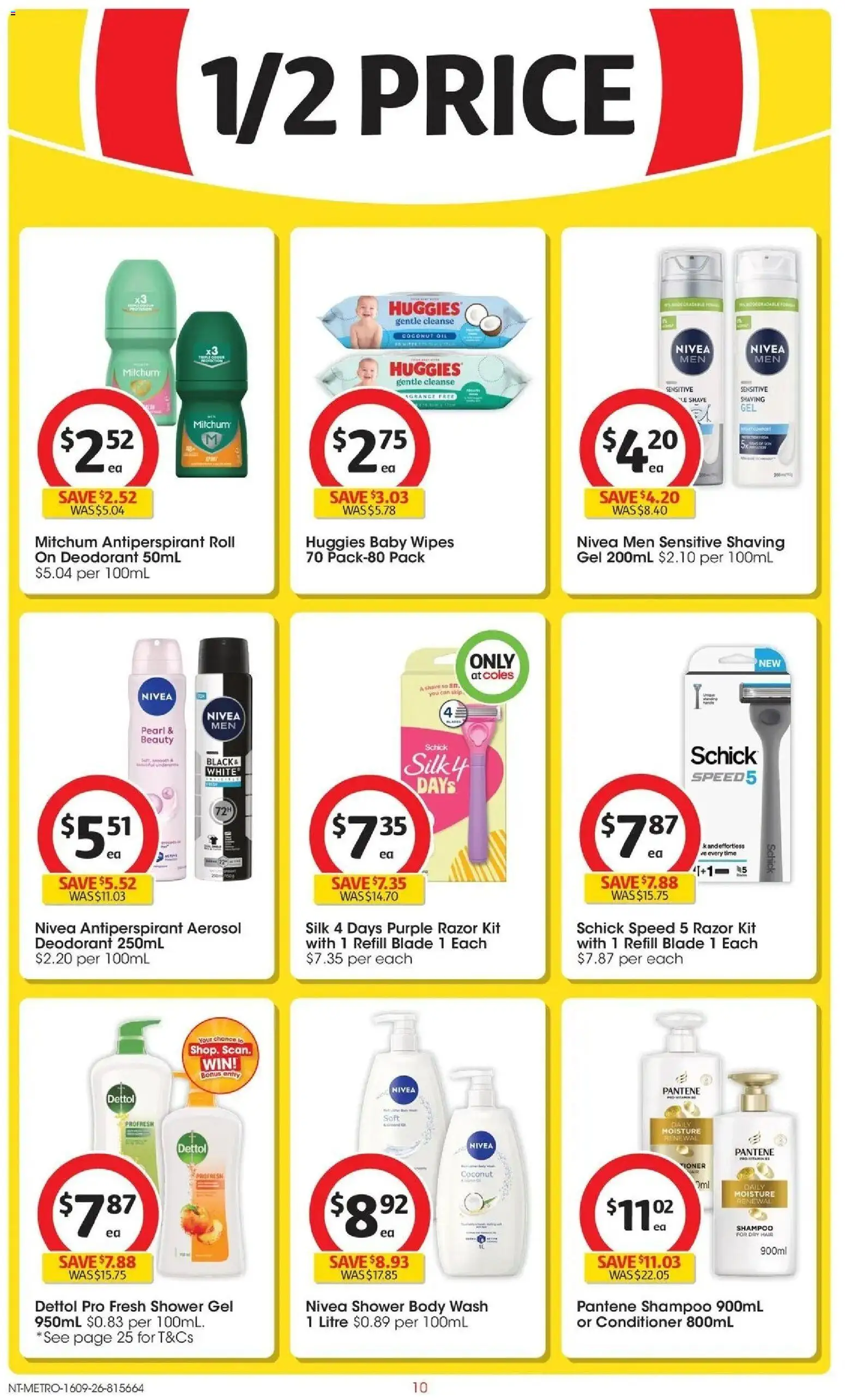 ﻿Coles catalogue valid from 16/09/2026 > Online Australia | Page: 10 | Products: Shower, Shampoo, Deodorant, Antiperspirant