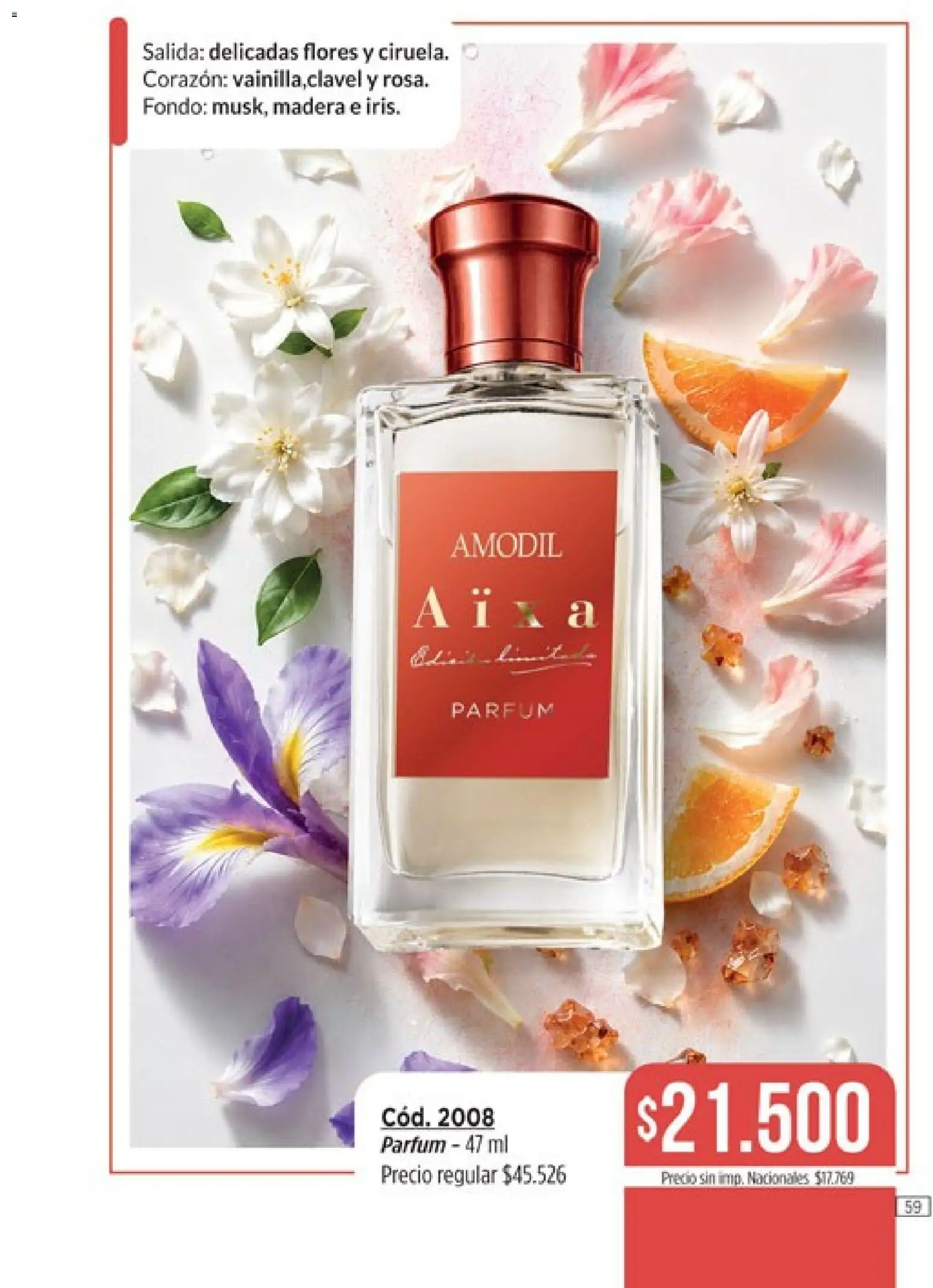 Catálogo Amodil Campaña 15 │ válido desde el 26/08/2026 | Página: 59 | Productos: Flores