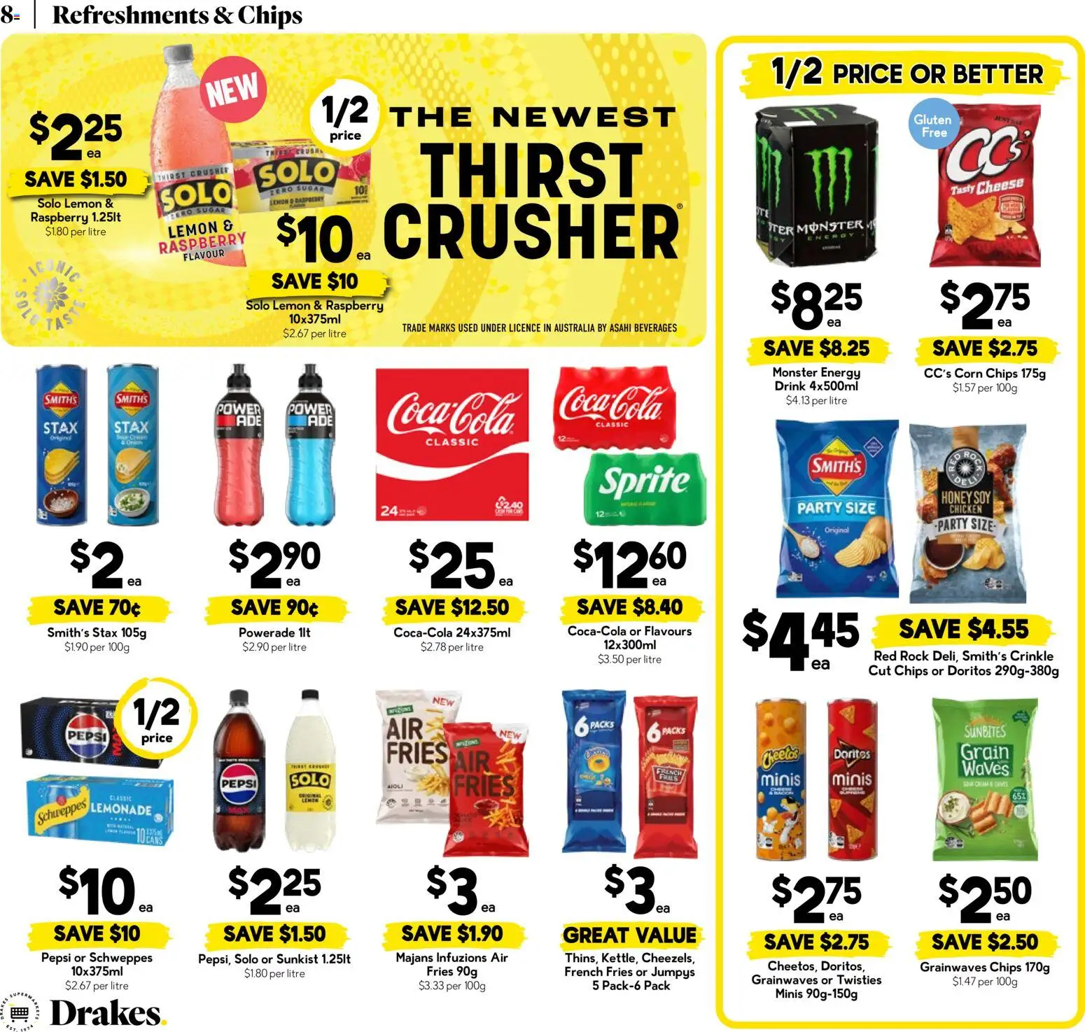 Drakes catalogue - valid from 22/07/2026 | Page: 8 | Products: Cheese, Honey, Sugar, Lemon