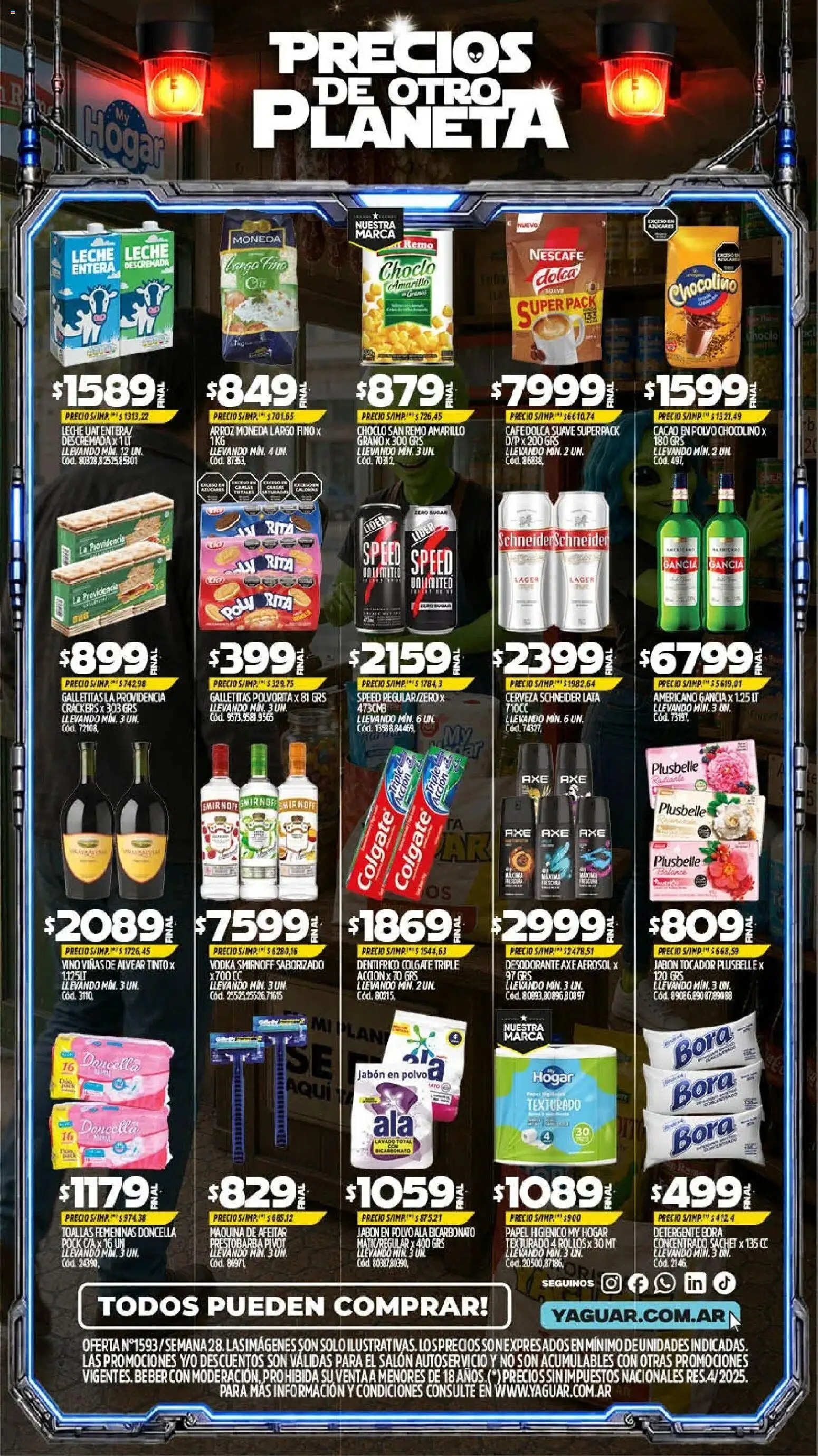 Yaguar - Oferta Semanal San Juan │ válido desde el 06/07/2026 | Página: 2 | Productos: Galletitas, Jabón en polvo, Vino, Arroz