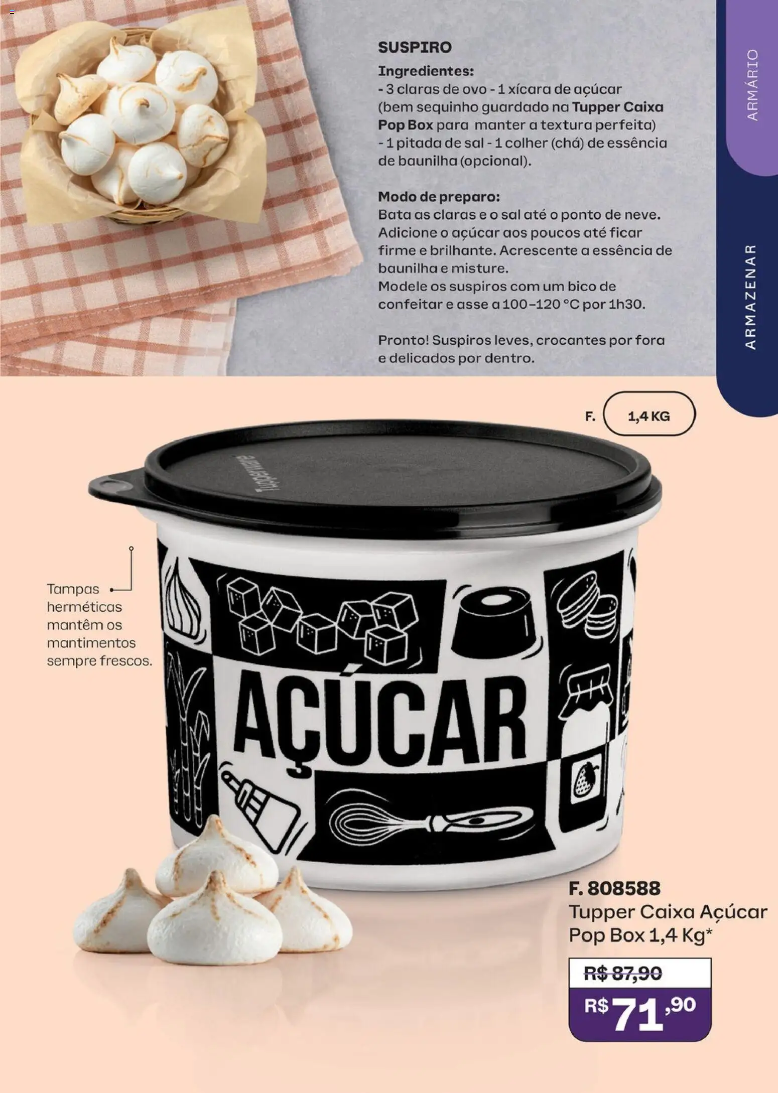 Tupperware Folheto - válido de 01/08/2026 | Página: 29 | Produtos: Suspiros, Baunilha, Caixa, Sal