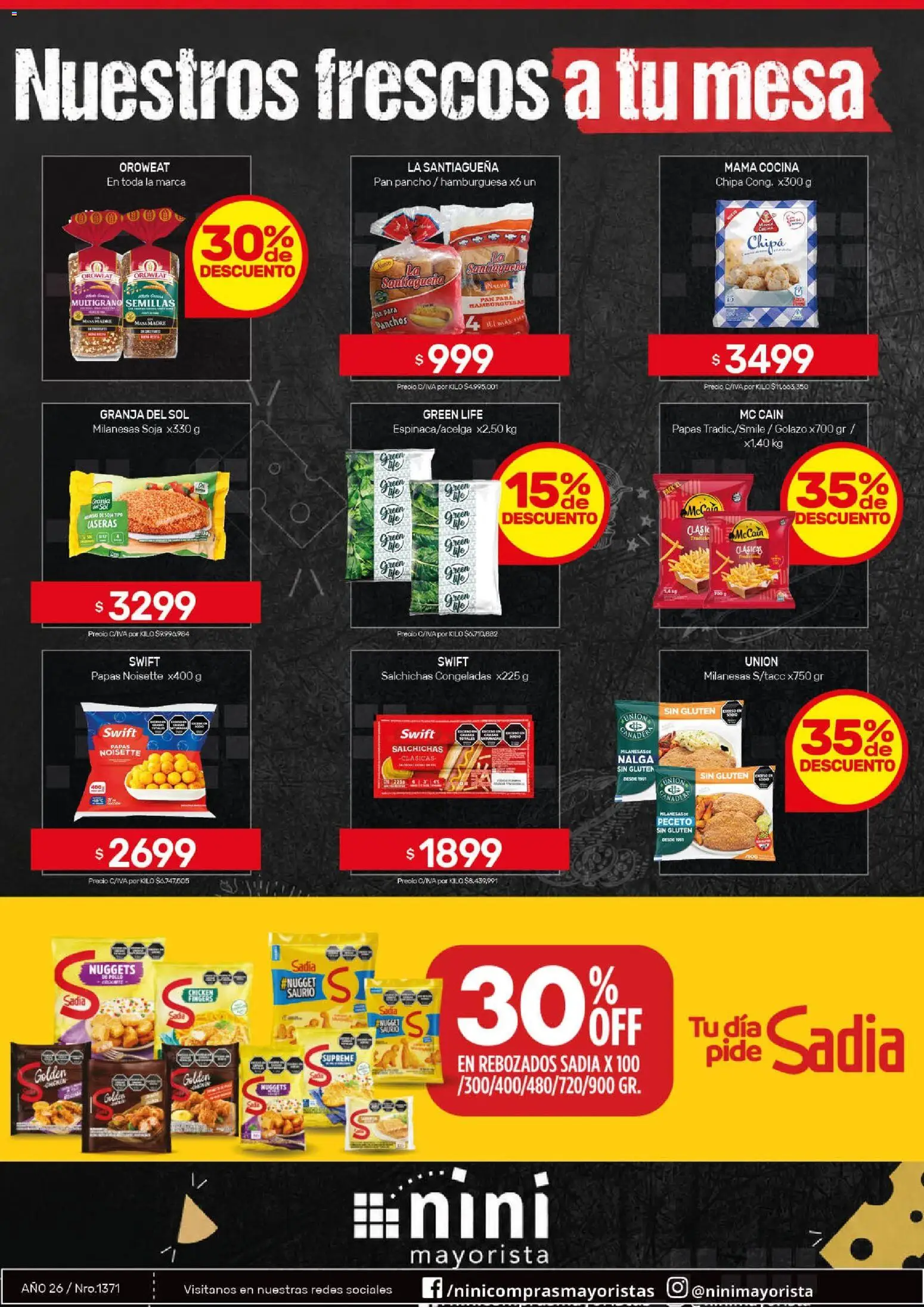 NINI Mayorista ofertas │ válido desde el 05/08/2026 | Página: 3 | Productos: Cocina, Mesa, Pollo, Pan