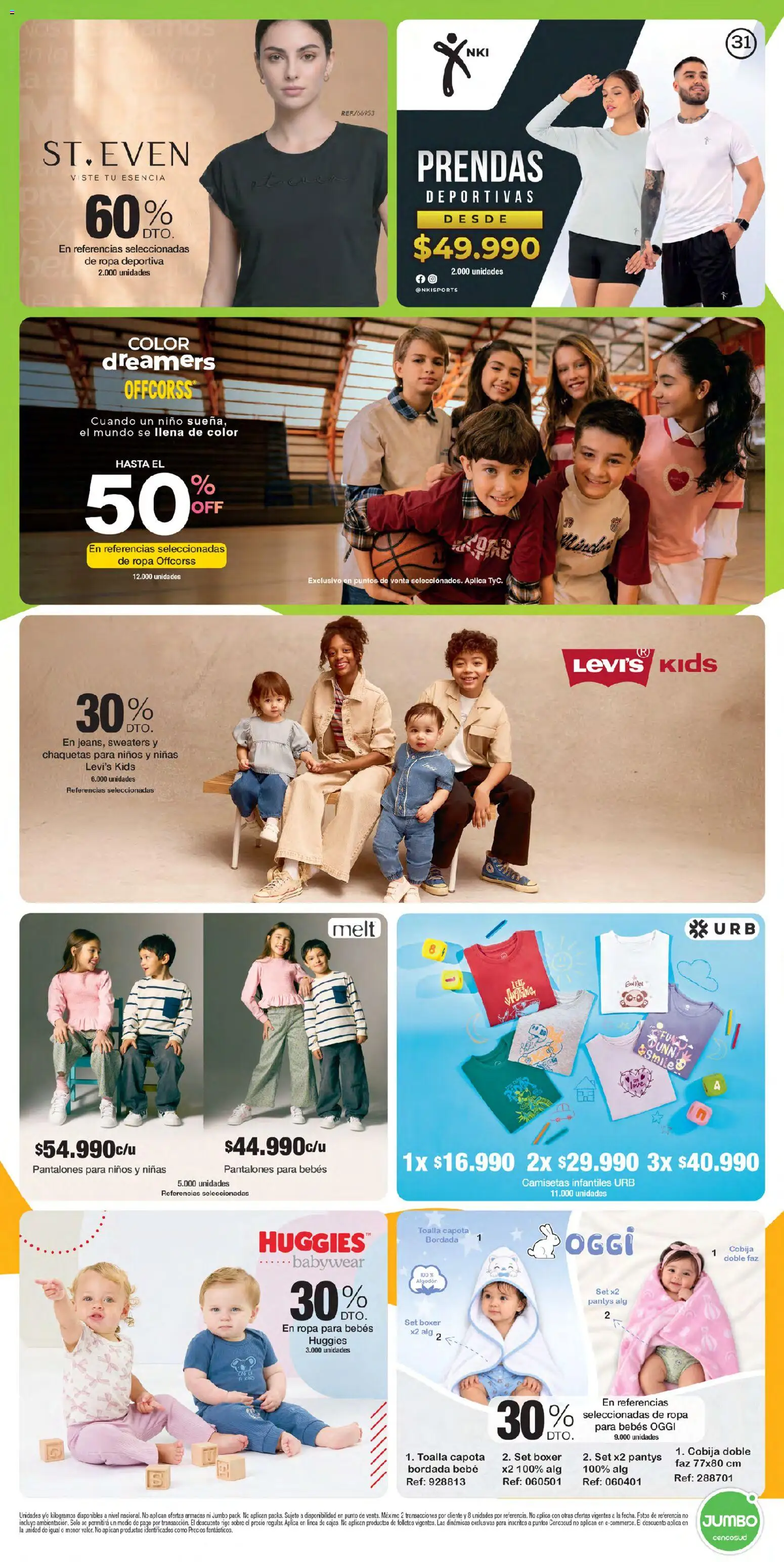 Jumbo revista - valida desde el 24/09/2026 | Página: 31 | Productos: Algodón, Sobre, Toalla, Ropa