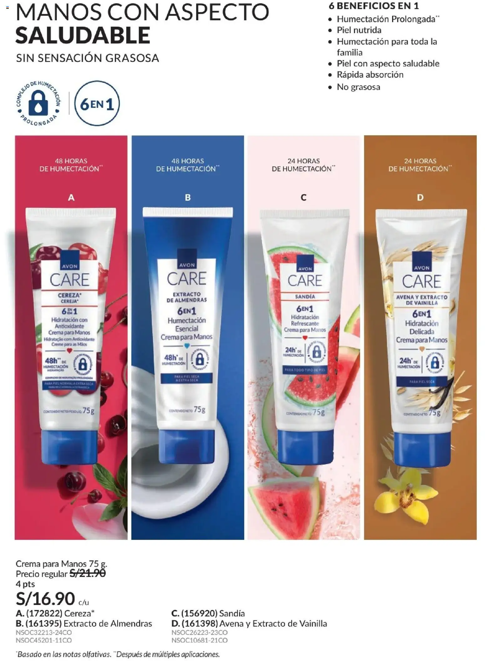 Catálogo Avon válido desde 24.05.2026 | Página: 134 | Productos: Crema, Avena, Almendras