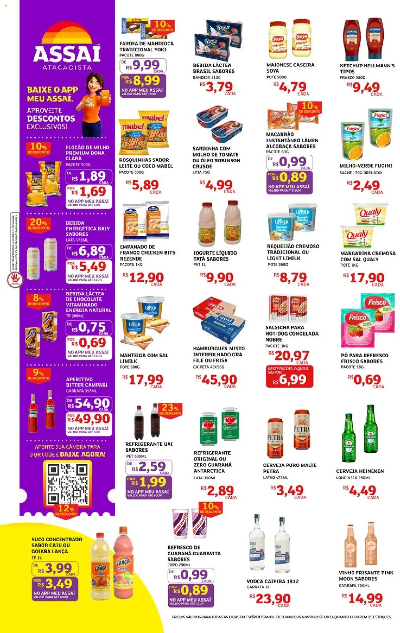 Assaí Atacadista Folheto - válido de 03/08/2026 | Página: 2 | Produtos: Coco, Pó, Macarrão, Macarrão instantâneo