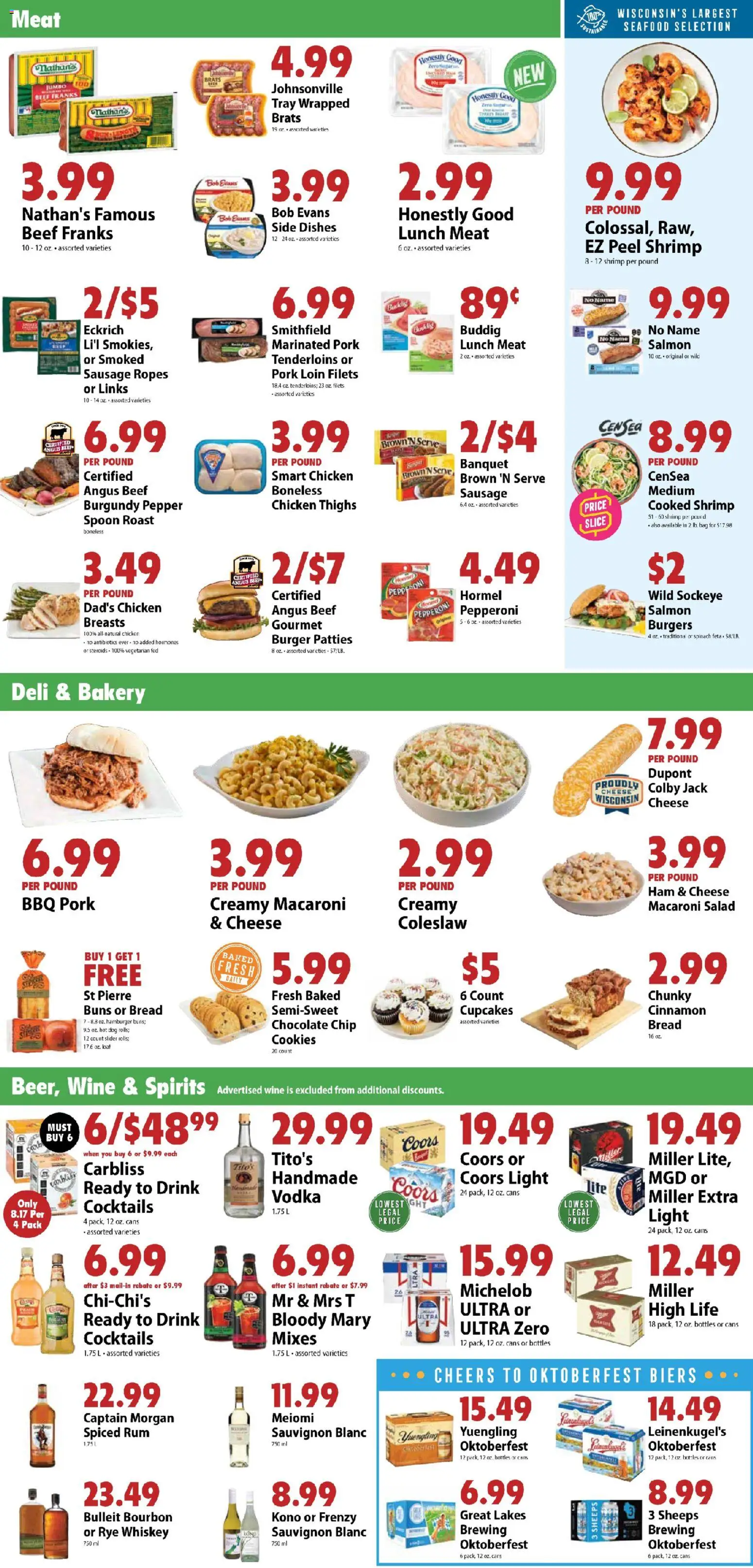 Festival Foods Weekly Ad - valid from 08/12/2026 | Page: 3 | Products: Bread, Pork, Pepper, Cocktails