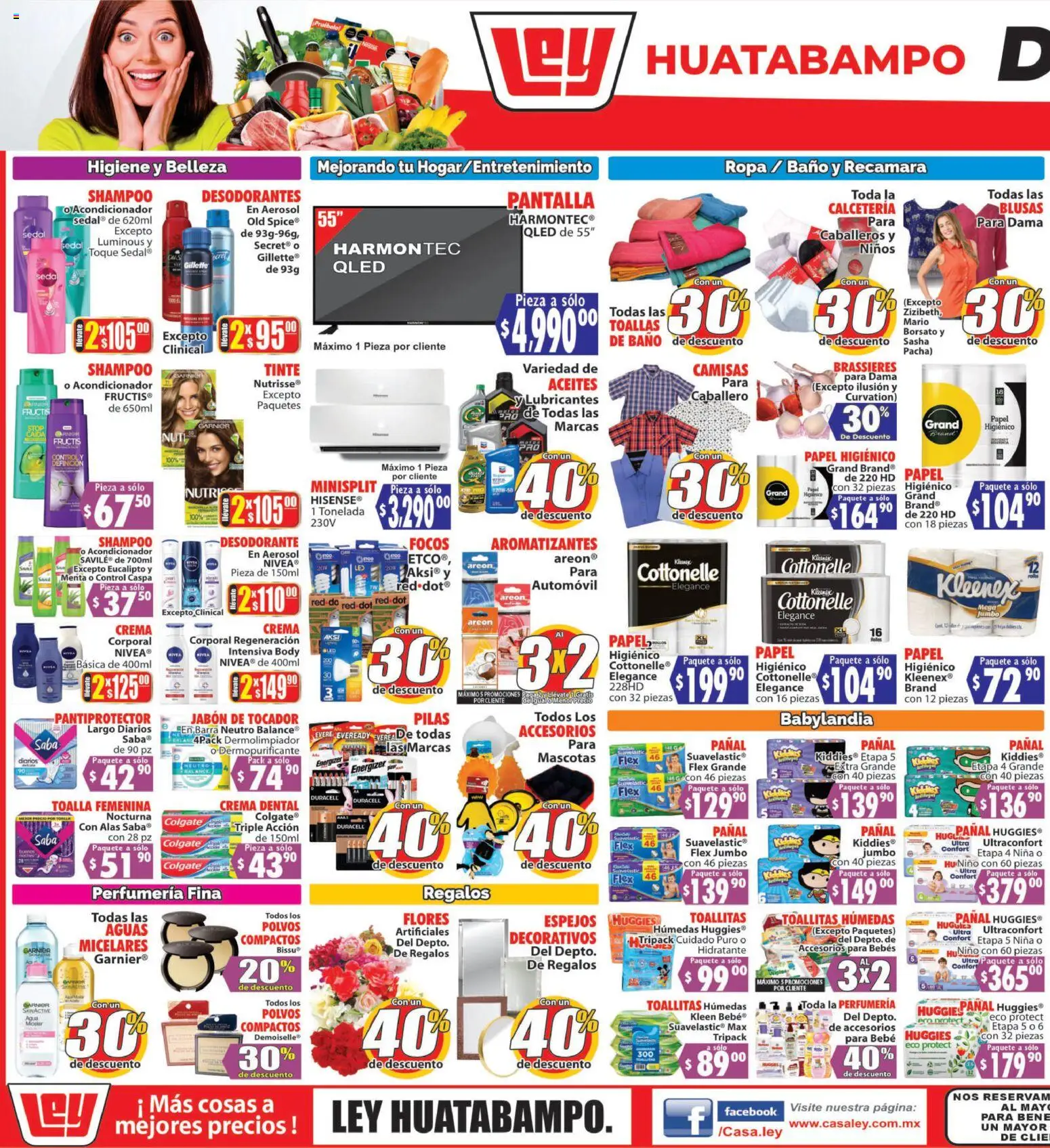 Nuevas ofertas de Casa Ley válidas en toda la República Mexicana desde el 16.05.2026. ¡Encuentra las mejores ofertas en Casa Ley folleto Huatabampo! | Página: 3 | Productos: Papel higiénico, Body, Toallas, Acondicionador