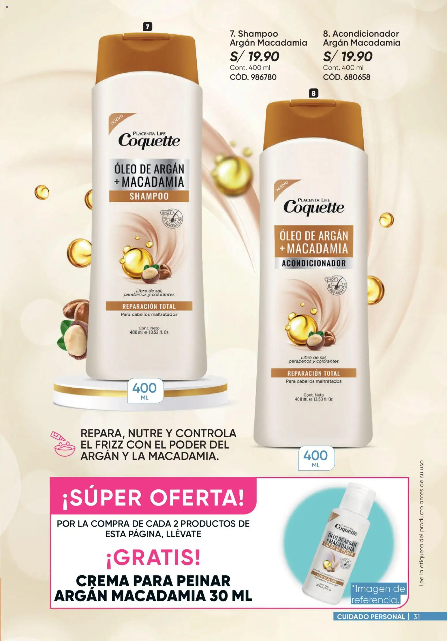 Catálogo Azzorti válido desde 14/08/2026 | Página: 31 | Productos: Shampoo, Acondicionador, Crema