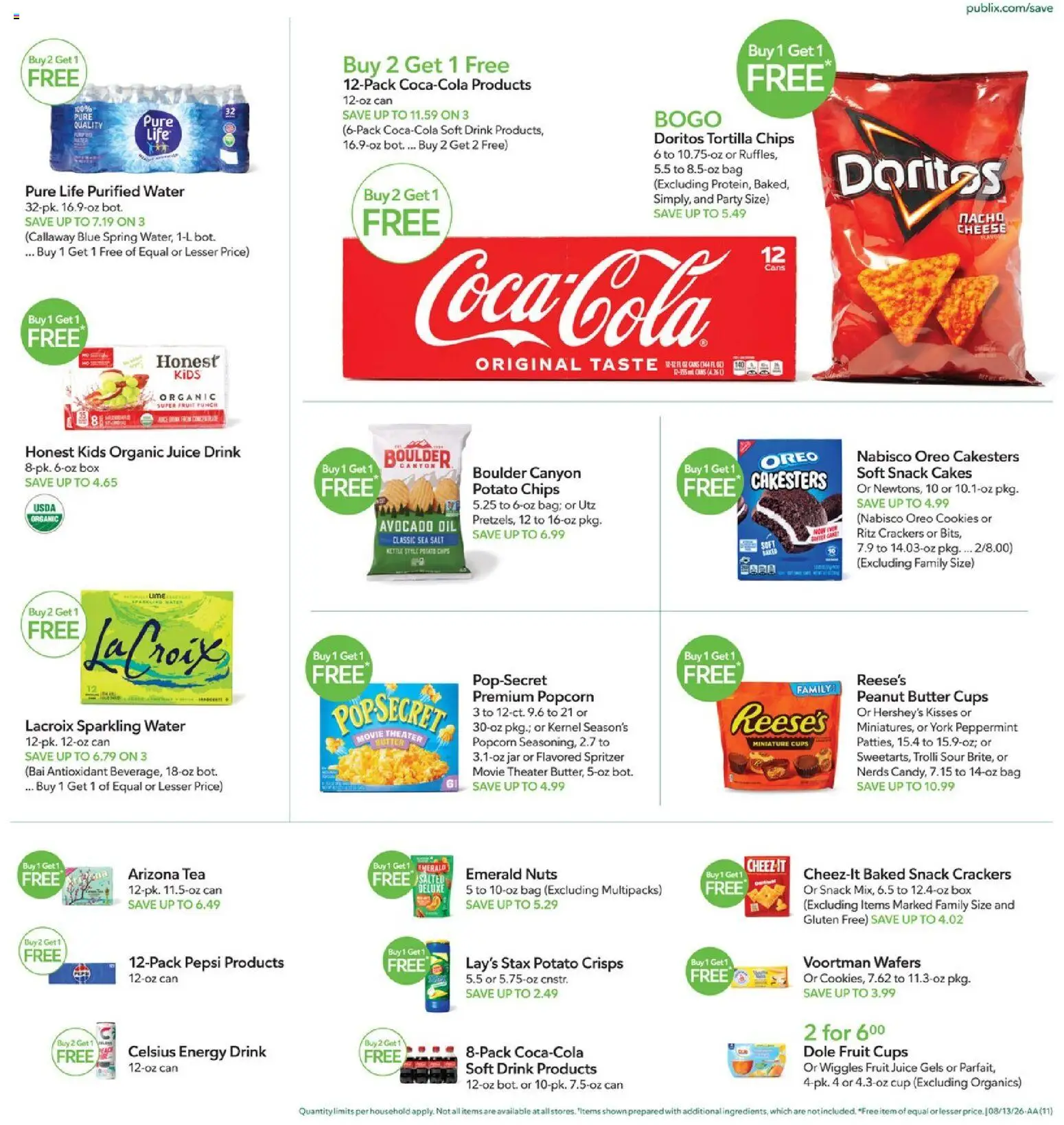 Publix Weekly Ad - valid from 08/12/2026 | Page: 11 | Products: Peppermint, Crackers, Box, Peanut butter