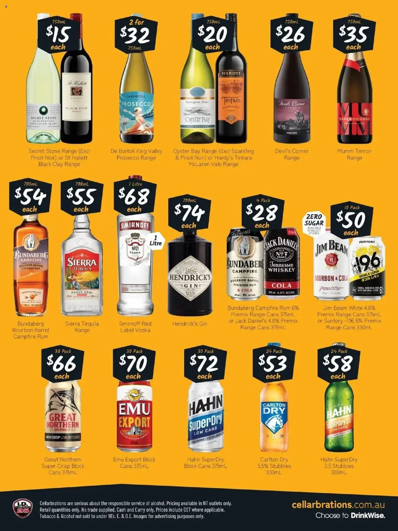 Cellarbrations catalogue - valid from 27/07/2026 | Page: 2 | Products: Bourbon, Vodka, Whiskey, Lemon