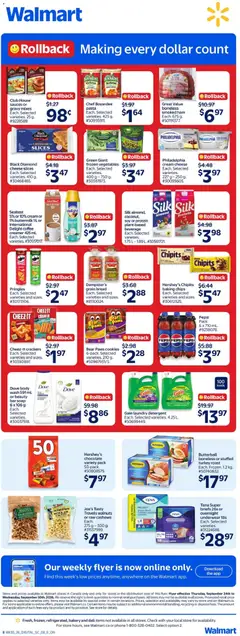 Preview of Philadelphia cream cheese, Each. Selected varieties. 227 g - 250 g. from shop Walmart valid from Sep 24, 2026 | Page: 2