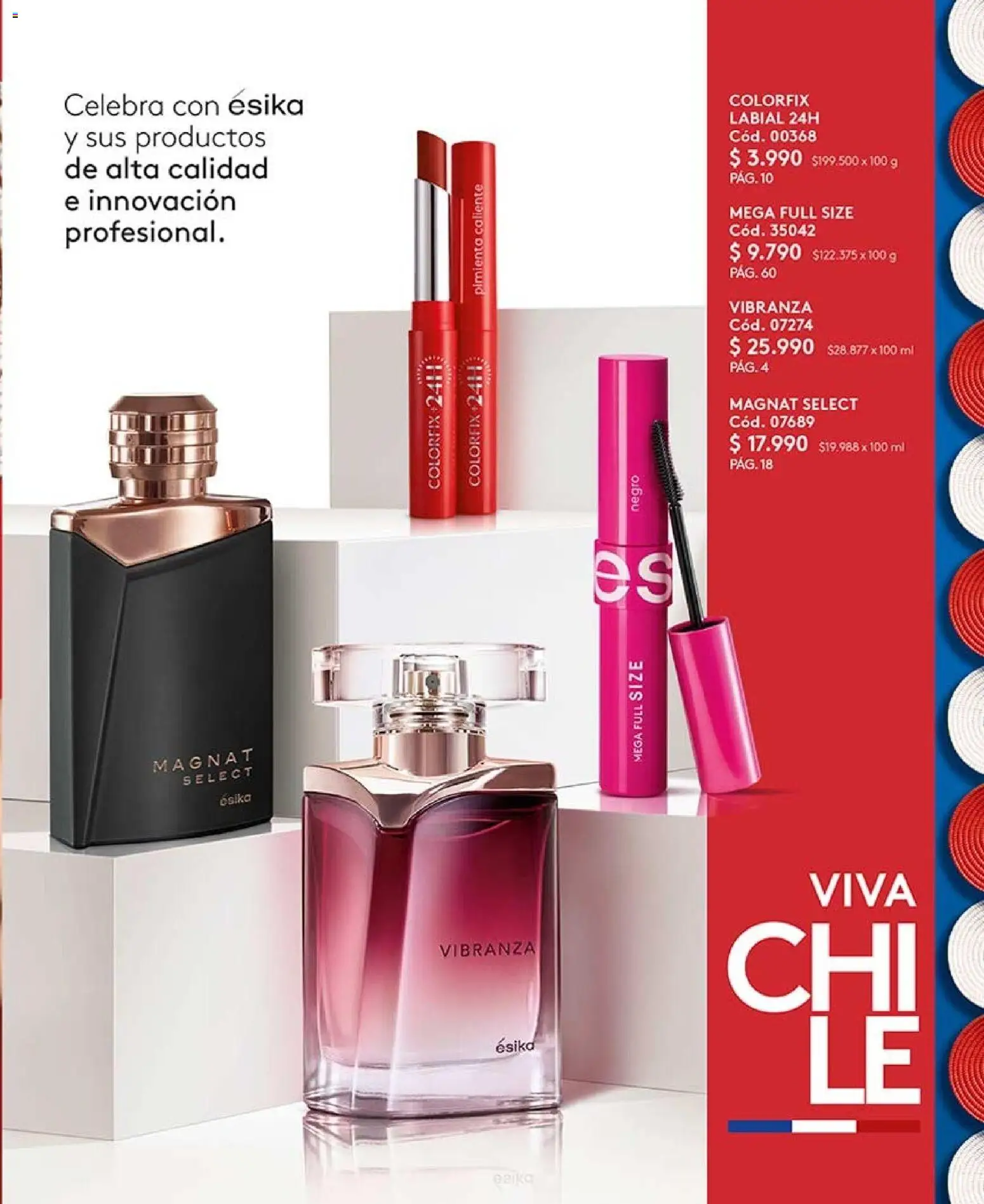 Catálogo Ésika Campaña 13 │ válido desde el 25.07.2026 | Página: 3 | Productos: Pimienta, Labial