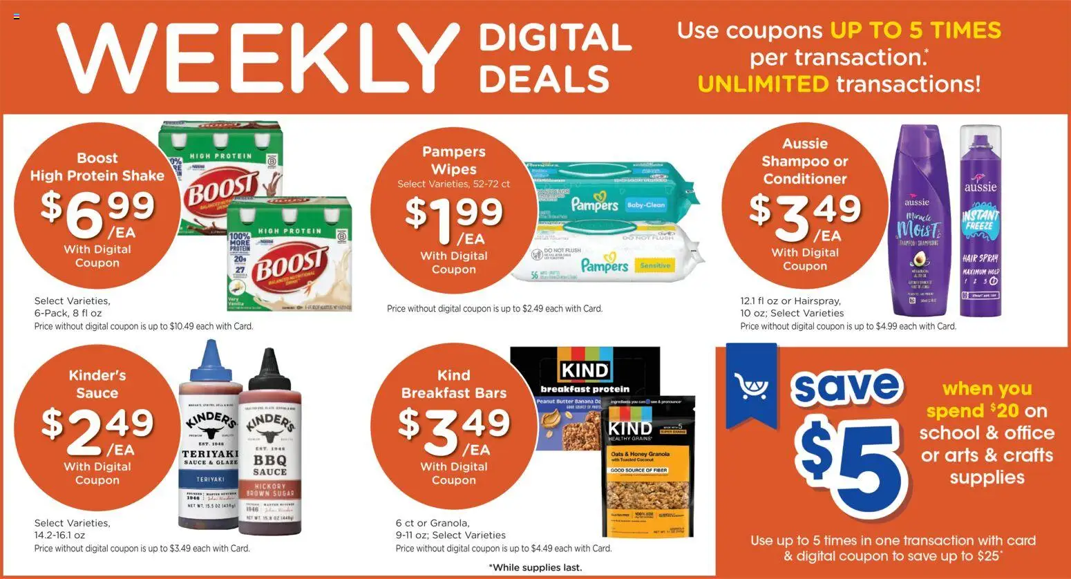 King Soopers Weekly Ad - valid from 07/22/2026 | Page: 4 | Products: Shampoo, Hair spray, Sauce, Sugar