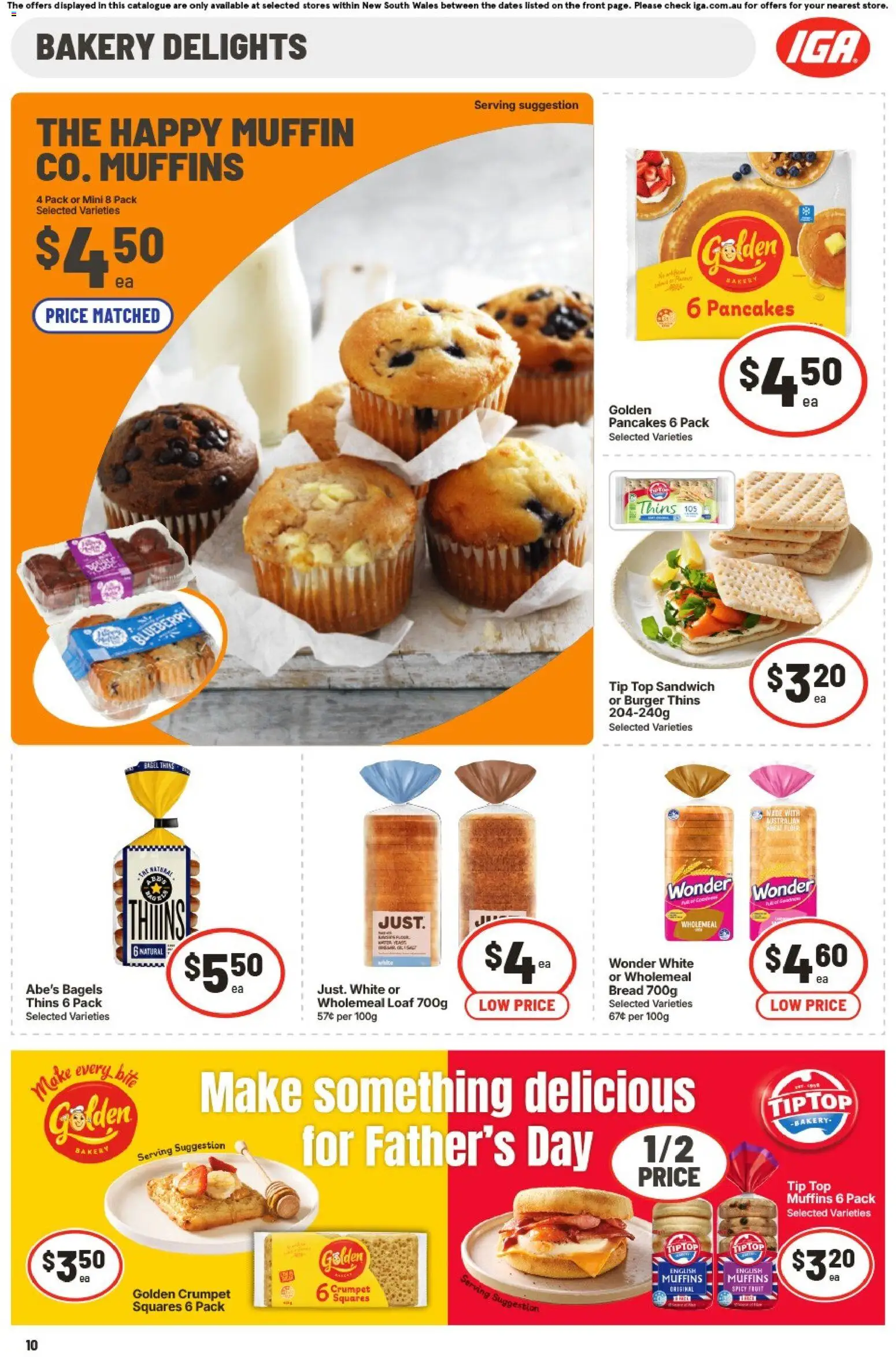 IGA catalogue - valid from 02/09/2026 | Page: 11 | Products: Bagels, Bread, Muffins, Bakery