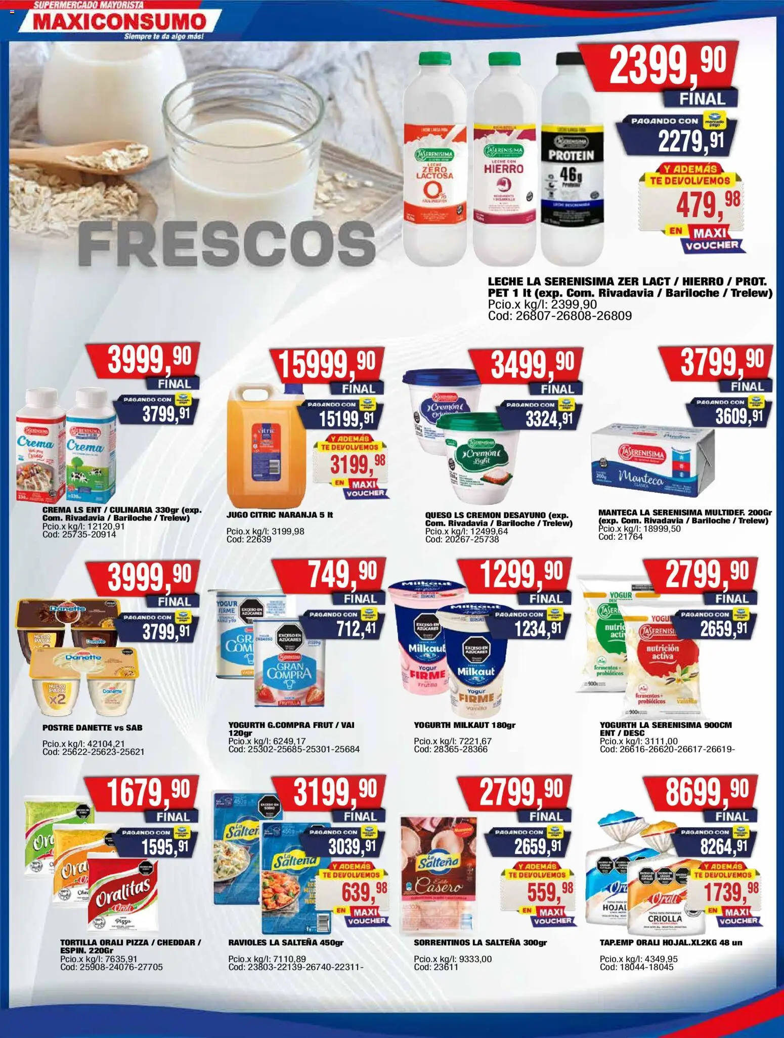 Maxiconsumo Ofertas │ válido desde el 07/09/2026 | Página: 16 | Productos: Frutilla, Manteca, Pizza, Postre