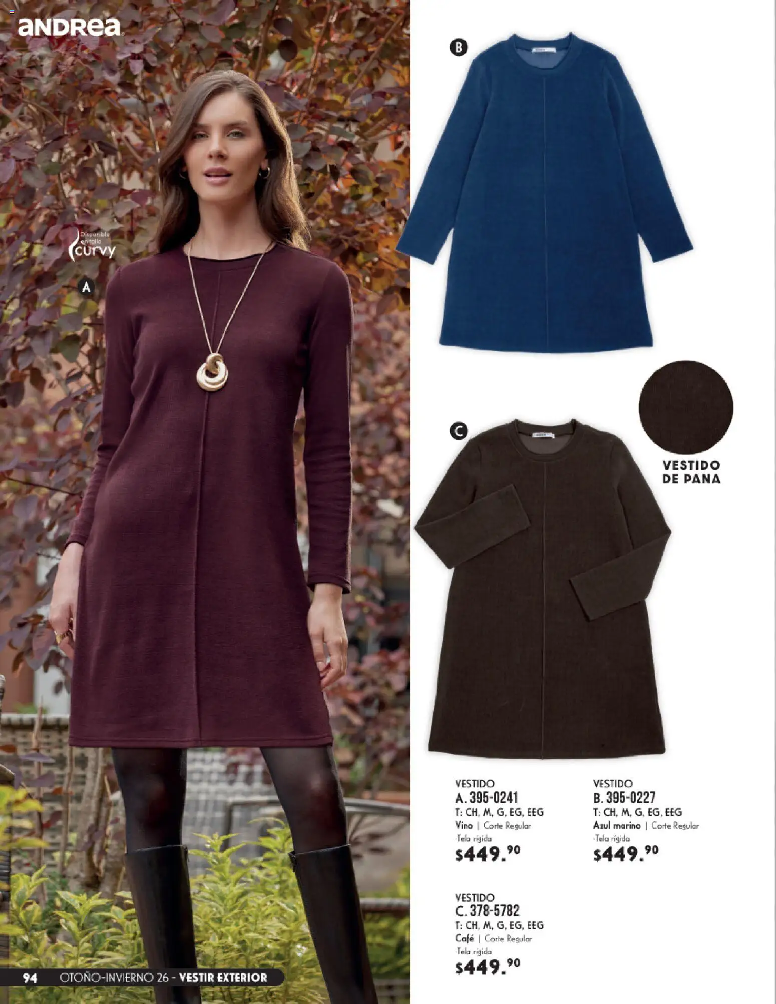 Nuevas ofertas de Andrea válidas en toda la República Mexicana desde el 23/08/2026. ¡Encuentra las mejores ofertas en Andrea catálogo Vestir! | Página: 94 | Productos: Café, Vestido, Vino