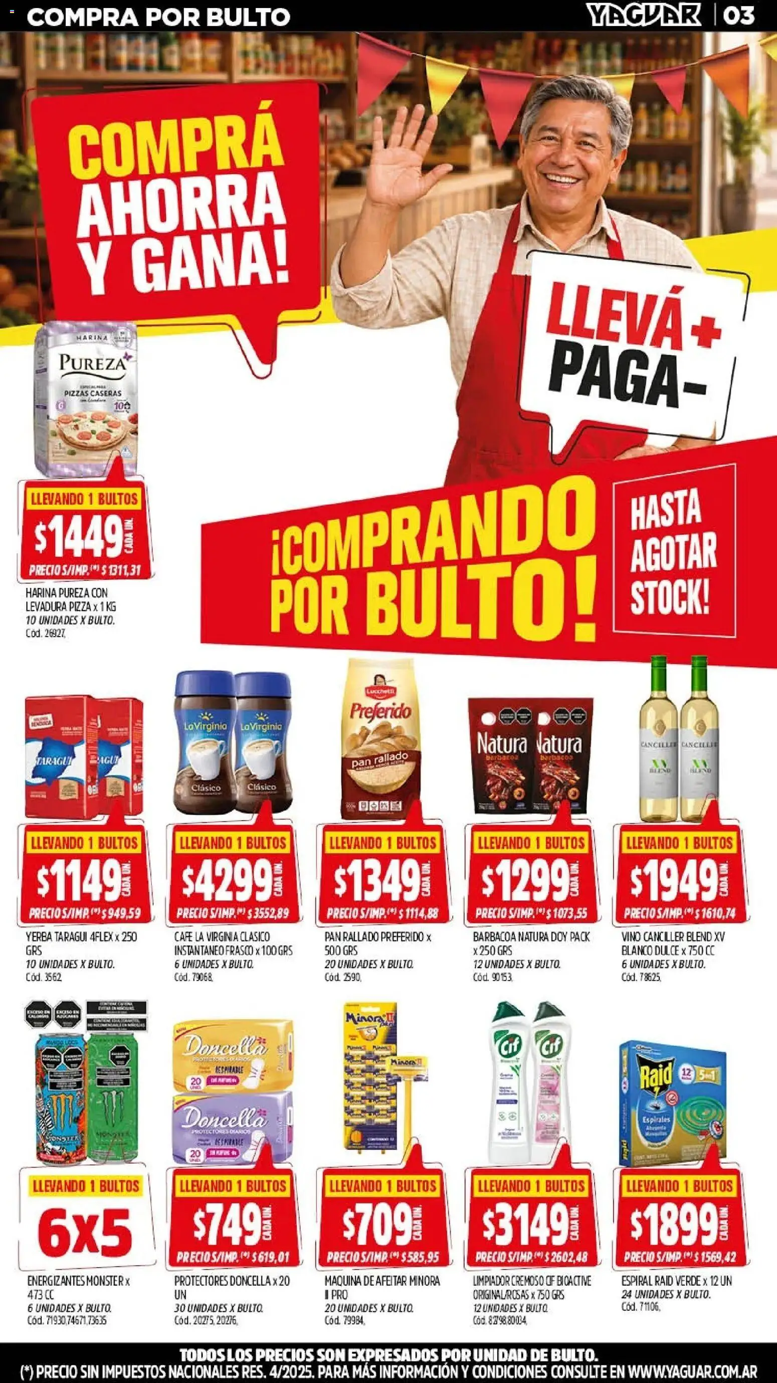 Yaguar - Oferta Semanal Neuquen │ válido desde el 21/09/2026 | Página: 3 | Productos: Yerba, Pan, Limpiador, Pan rallado