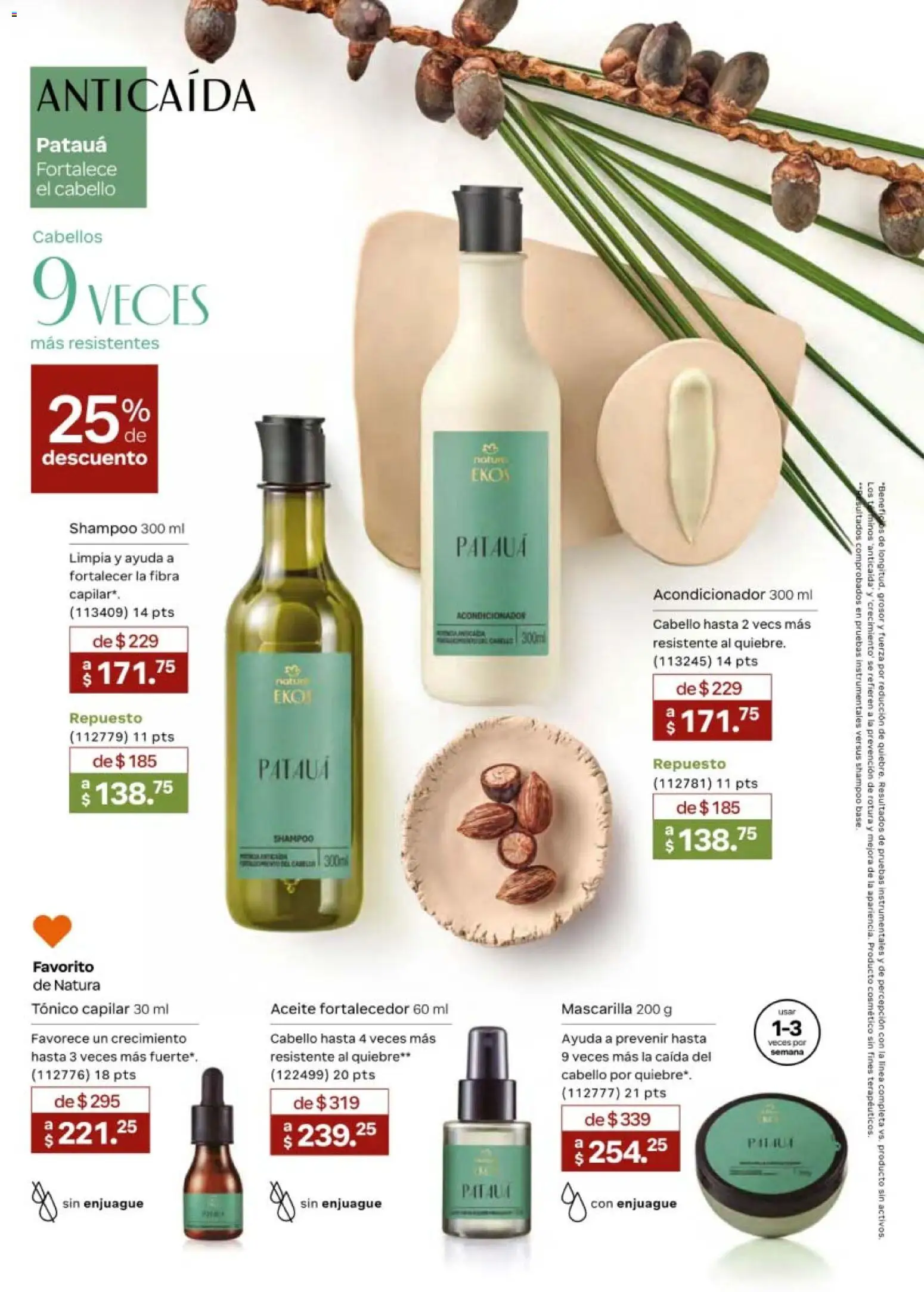 Nuevas ofertas de Natura válidas en toda la República Mexicana desde el 10/07/2026. ¡Encuentra las mejores ofertas en Natura campaña 11 2026! | Página: 127 | Productos: Aceite, Shampoo, Mascarilla, Acondicionador
