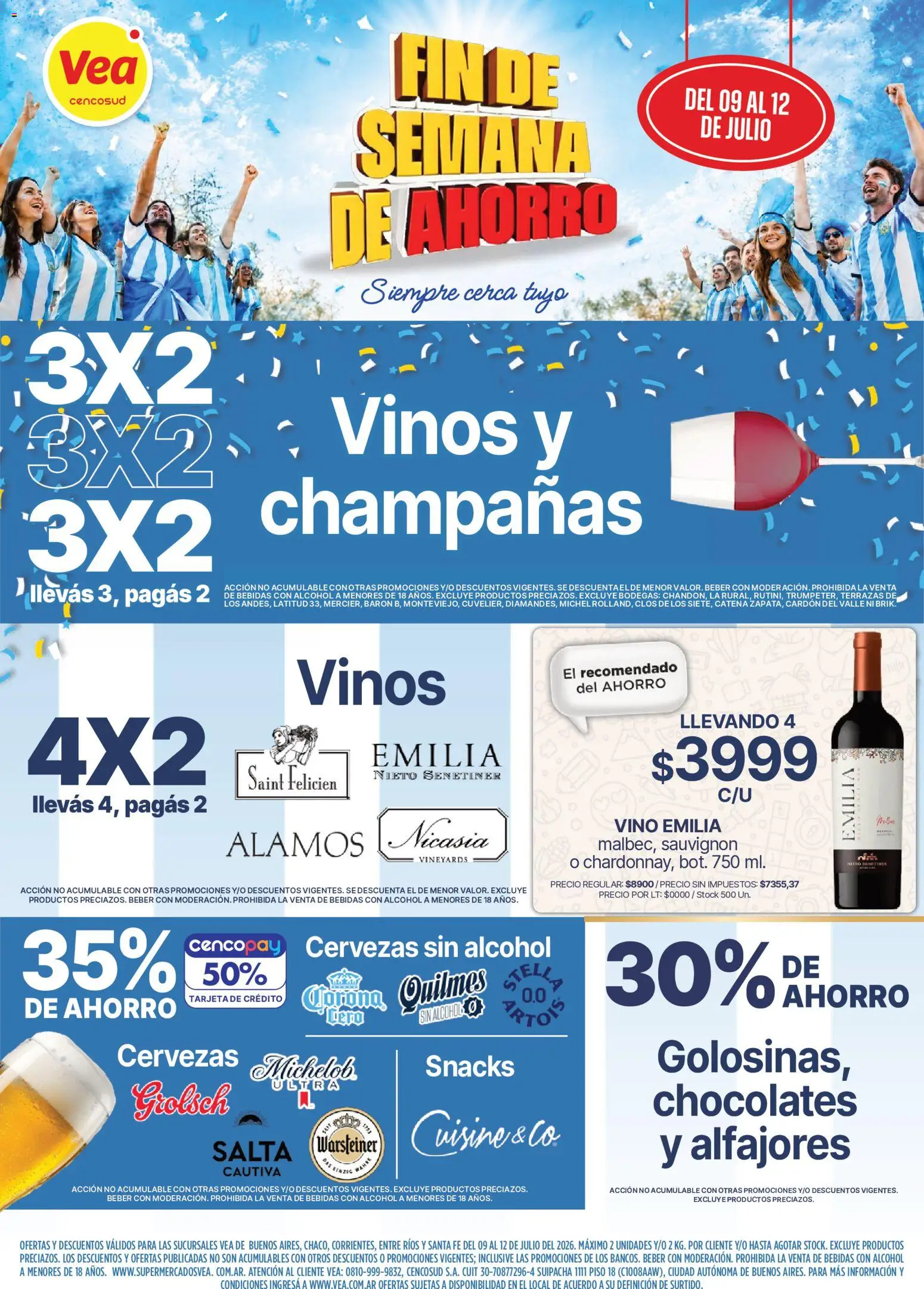 Vea - Fin de semana de ahorro | BA Nea │ válido desde el 09/07/2026 | Página: 1 | Productos: Vino