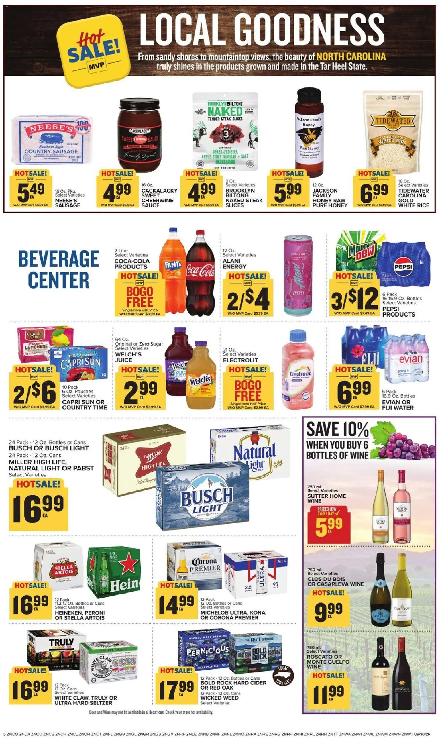 Food Lion Weekly Ad - valid from 09/30/2026 | Page: 10 | Products: Juice, Salt, Fanta, Steak