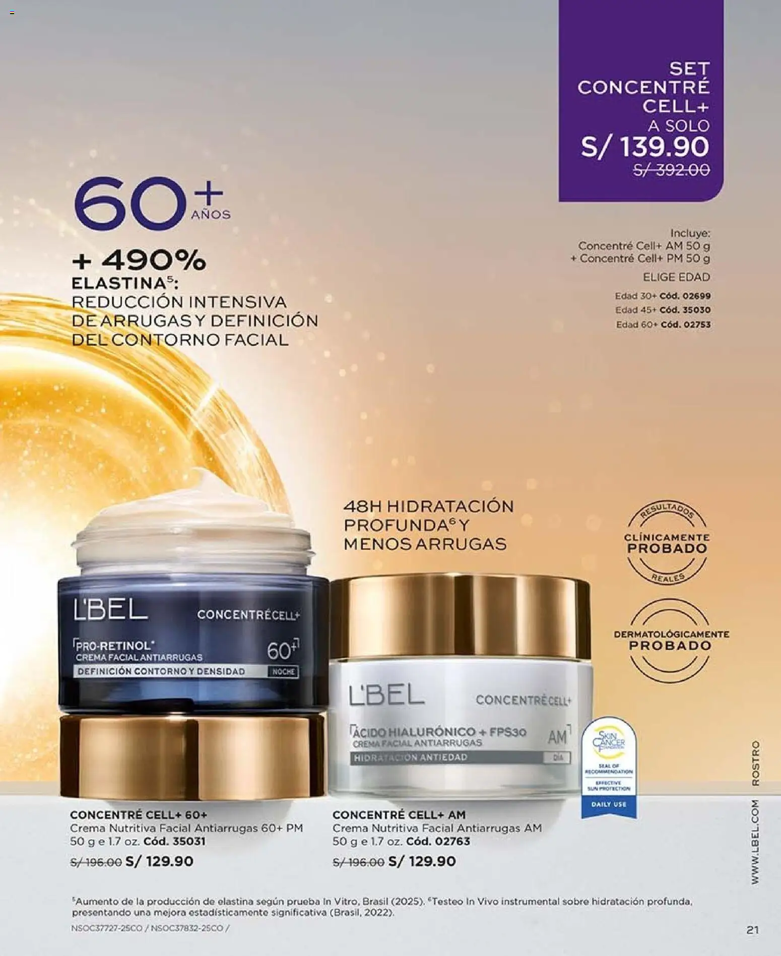 Catálogo L'Bel válido desde 03/10/2026 | Página: 21 | Productos: Crema