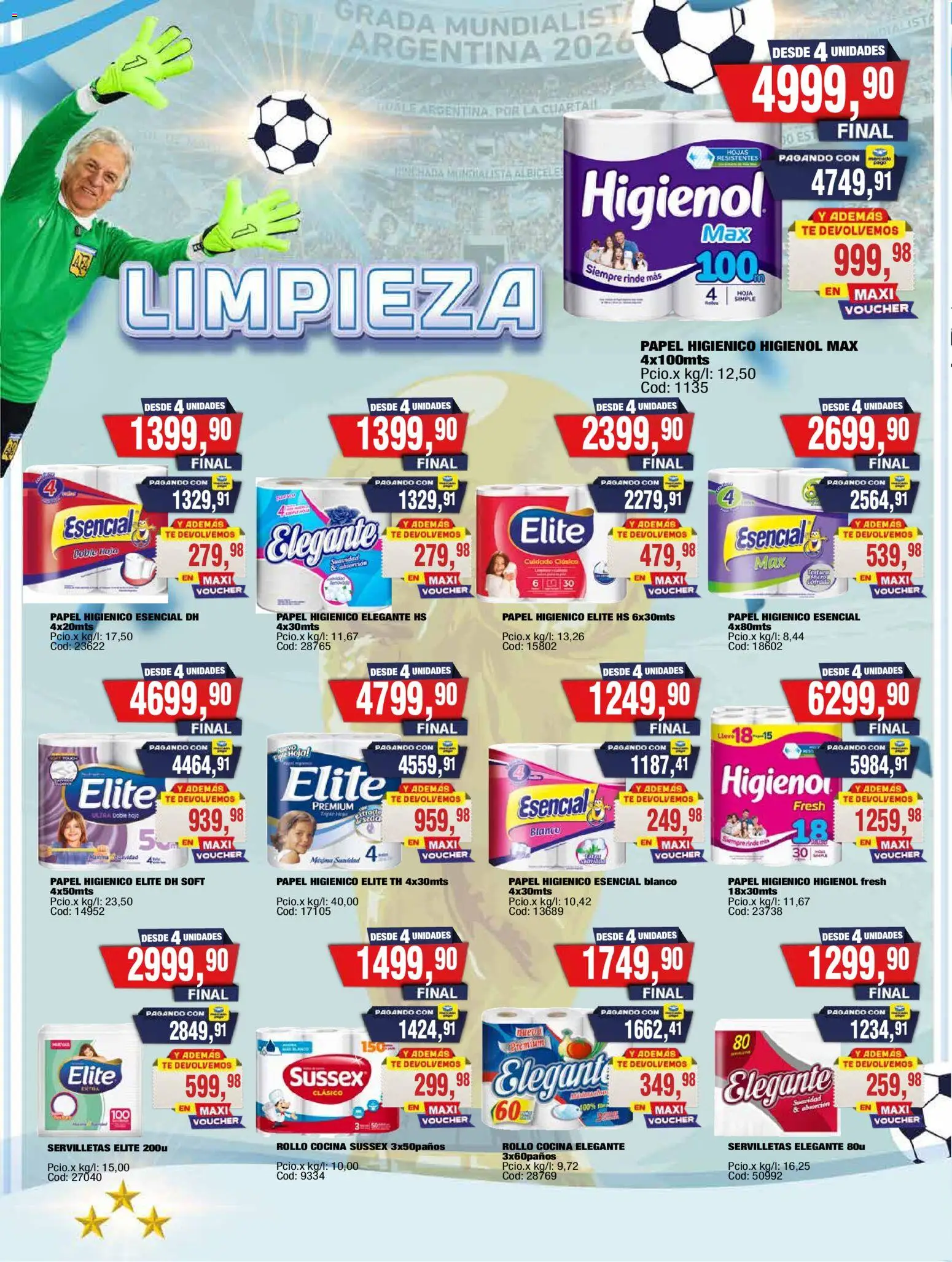 Maxiconsumo ofertas │ válido desde el 29/06/2026 | Página: 24 | Productos: Papel higiénico, Cocina, Servilletas, Té
