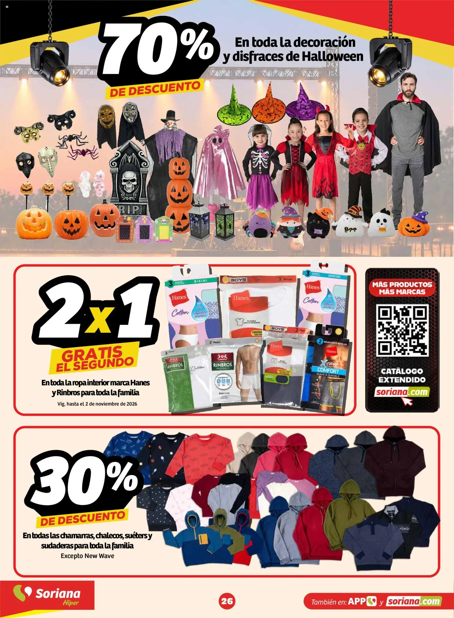 Nuevas ofertas de Soriana válidas en toda la República Mexicana desde el 30/10/2026. ¡Encuentra las mejores ofertas en Soriana Buen Fest! | Página: 24