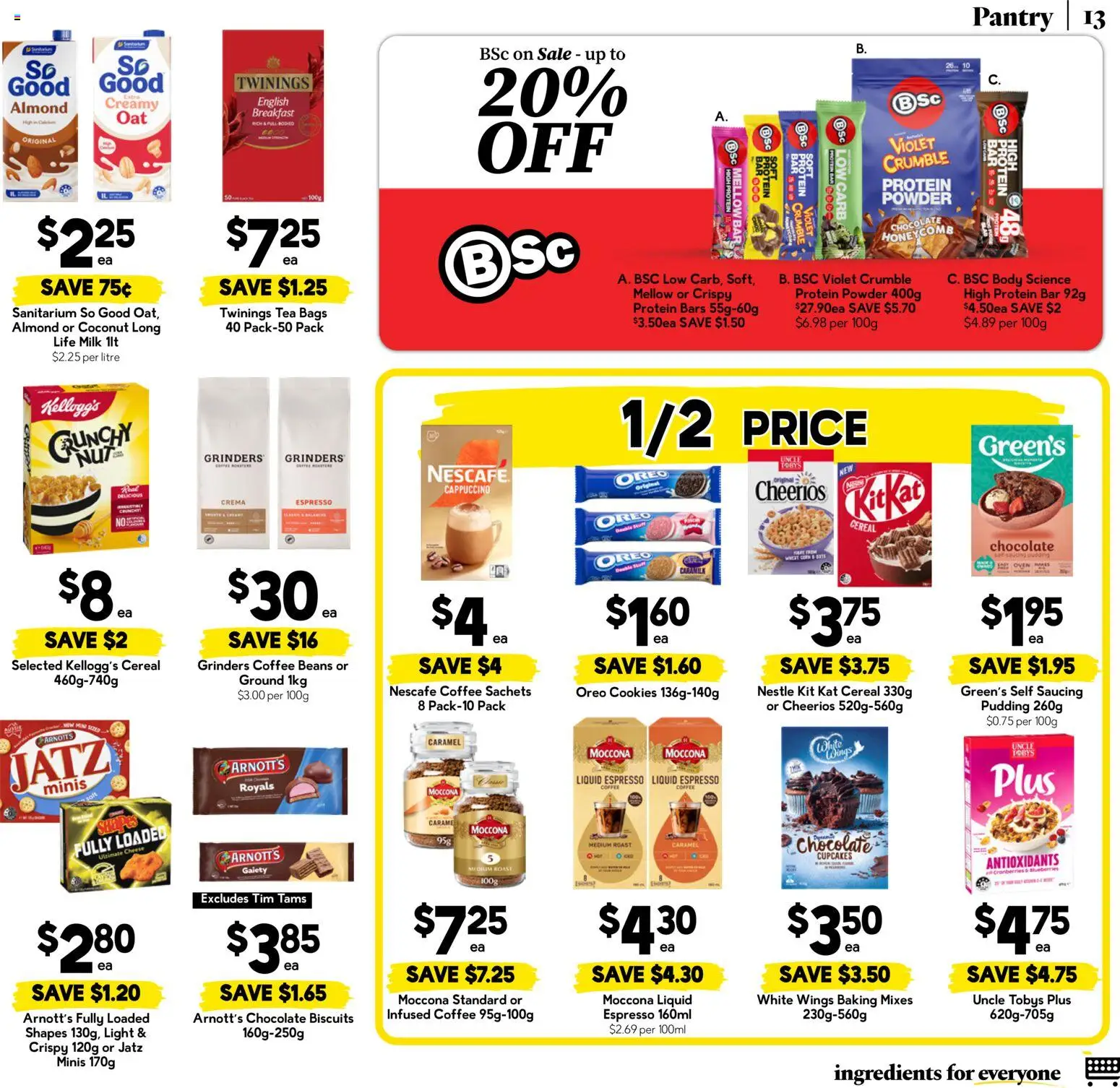 Drakes catalogue - valid from 23/09/2026 | Page: 13 | Products: Milk, Coffee, Tea, Coffee beans
