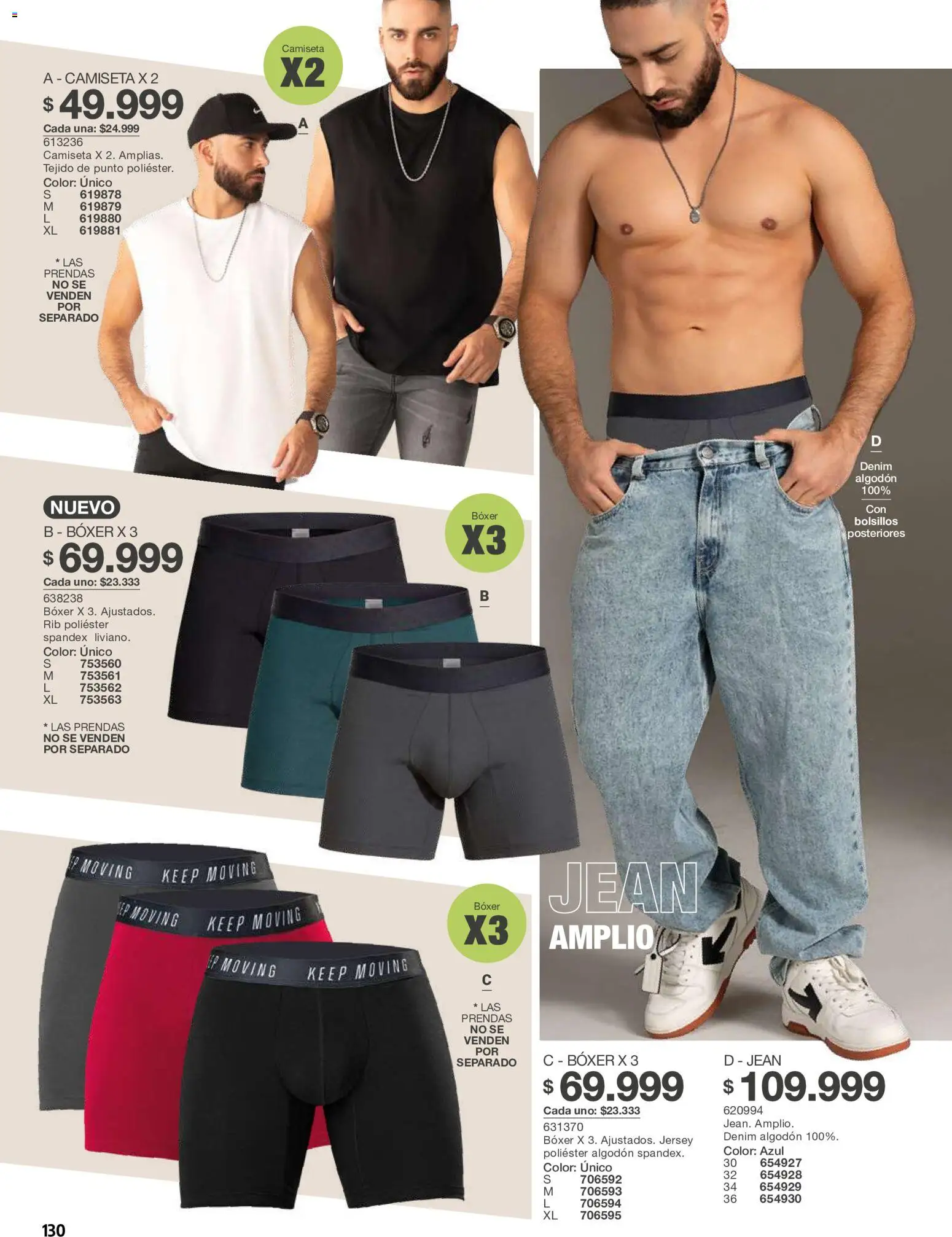 Carmel revista - valida desde el 01/10/2026 | Página: 130 | Productos: Algodón, Bolsillos, Jean, Camiseta