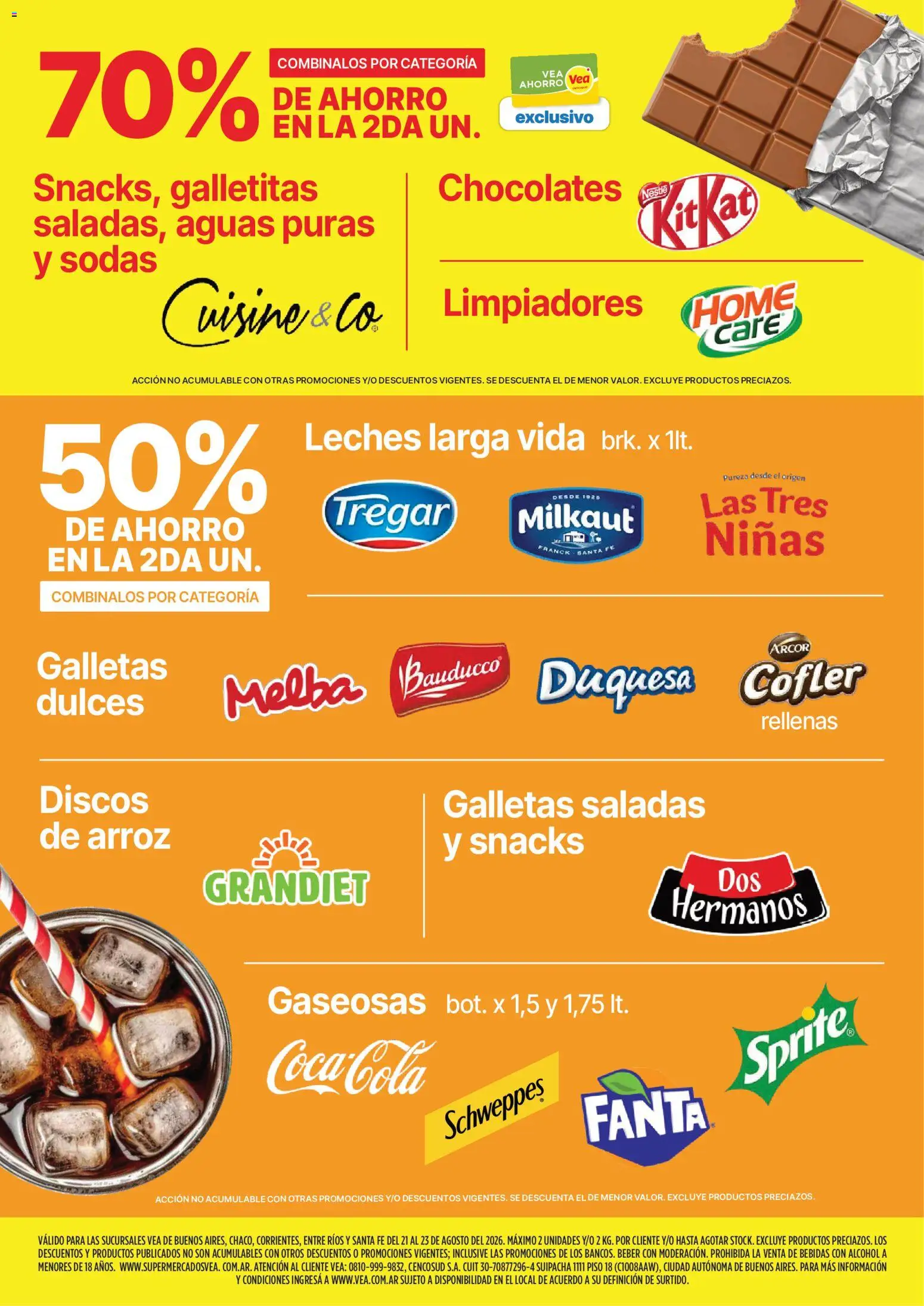 Vea - Fin de semana de ahorro | BA Nea │ válido desde el 21/08/2026 | Página: 3 | Productos: Fanta, Bebidas, Arroz, Galletas