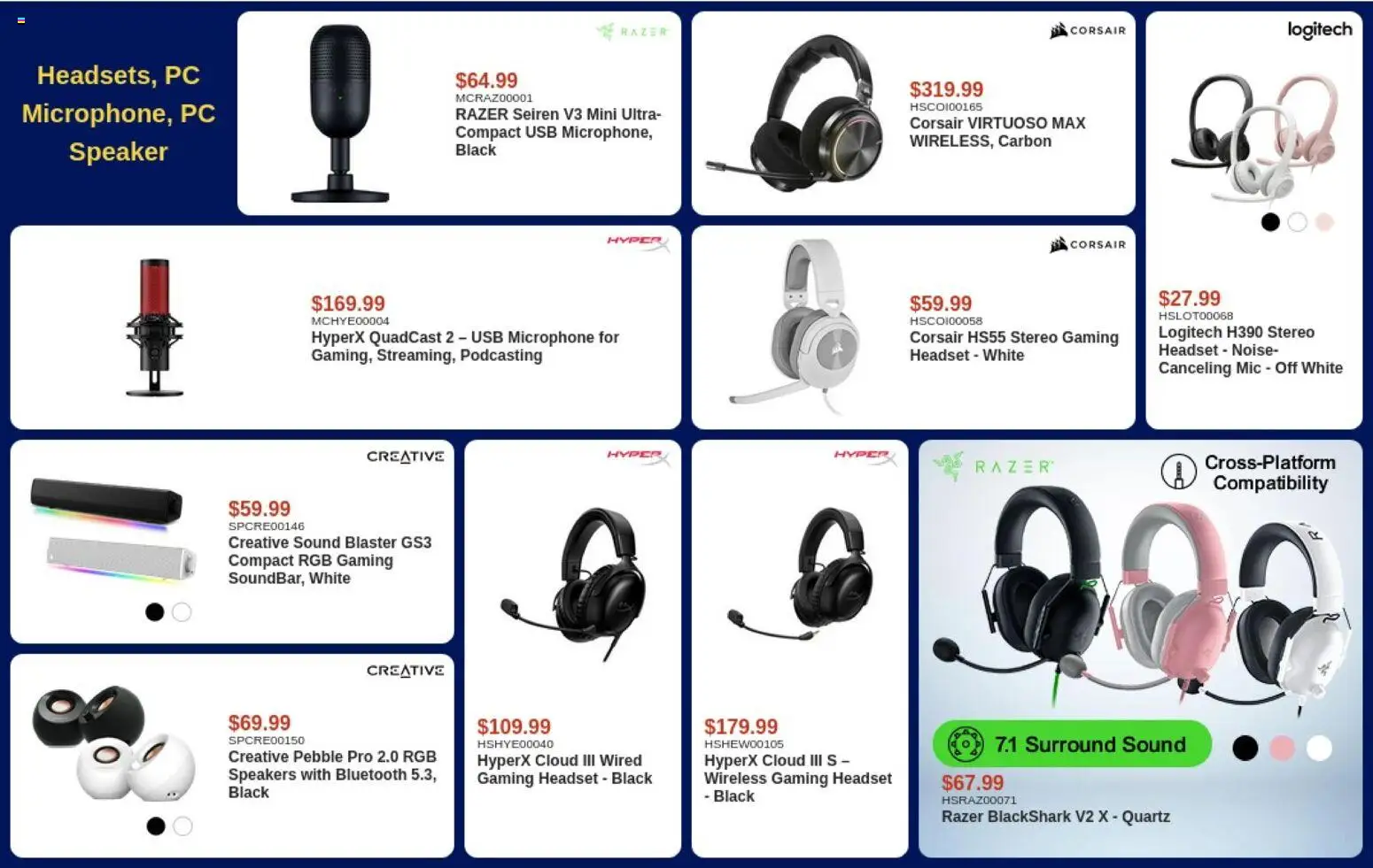 Canada Computers flyer valid from Jul 10, 2026 | Page: 7 | Products: PC, Microphone, Speaker