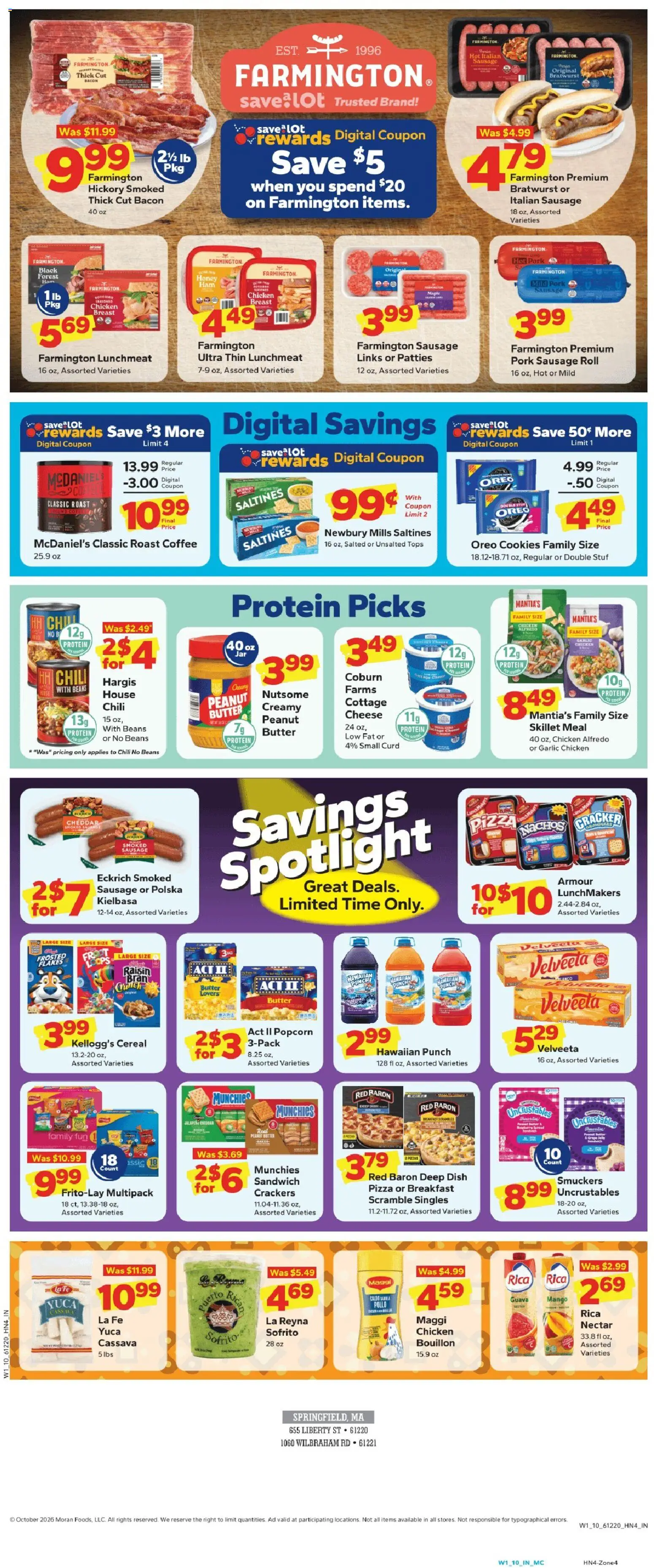 Save a Lot Weekly Ad - valid from 09/30/2026 | Page: 2 | Products: Crackers, Bouillon, Chili, Beans