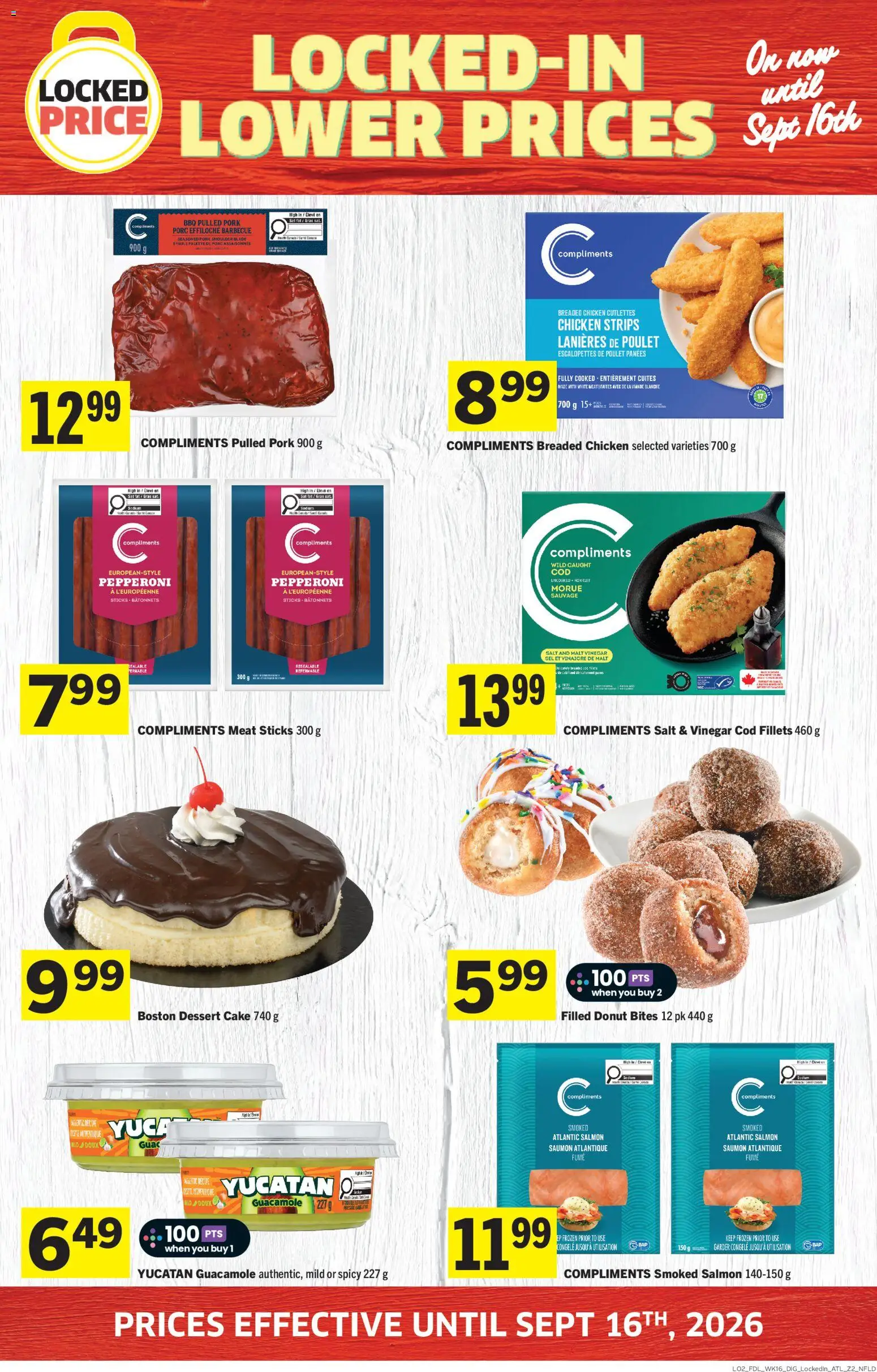 Foodland flyer valid from Aug 13, 2026 | Page: 9 | Products: Smoked salmon, Strips, Cake, Meat