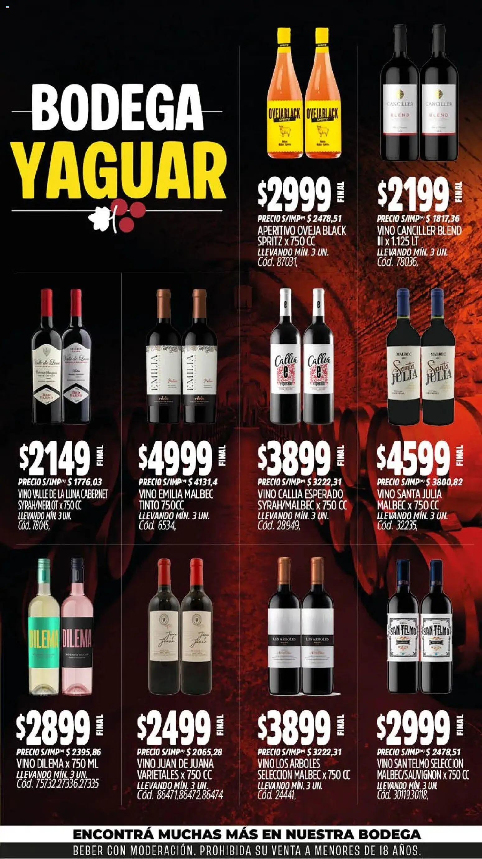 Yaguar - Oferta Semanal Mar del Plata │ válido desde el 21/09/2026 | Página: 6 | Productos: Vino