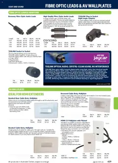 Preview of Jaycar Engineering & Scientific Catalogue 2025/2026  - valid from 09.07.2025 | Page: 429 | Products: Socket, Digital, Tv, Cable