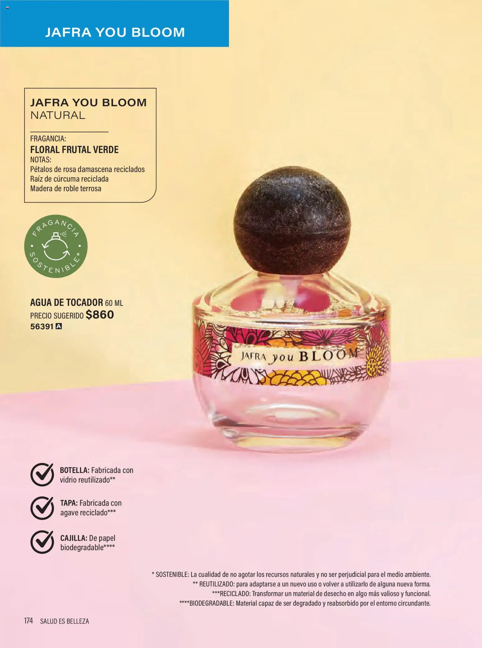 Nuevas ofertas de JAFRA válidas en toda la República Mexicana desde el 01/07/2026. ¡Encuentra las mejores ofertas en JAFRA catálogo Organizador de Ventas! | Página: 174 | Productos: Perfume