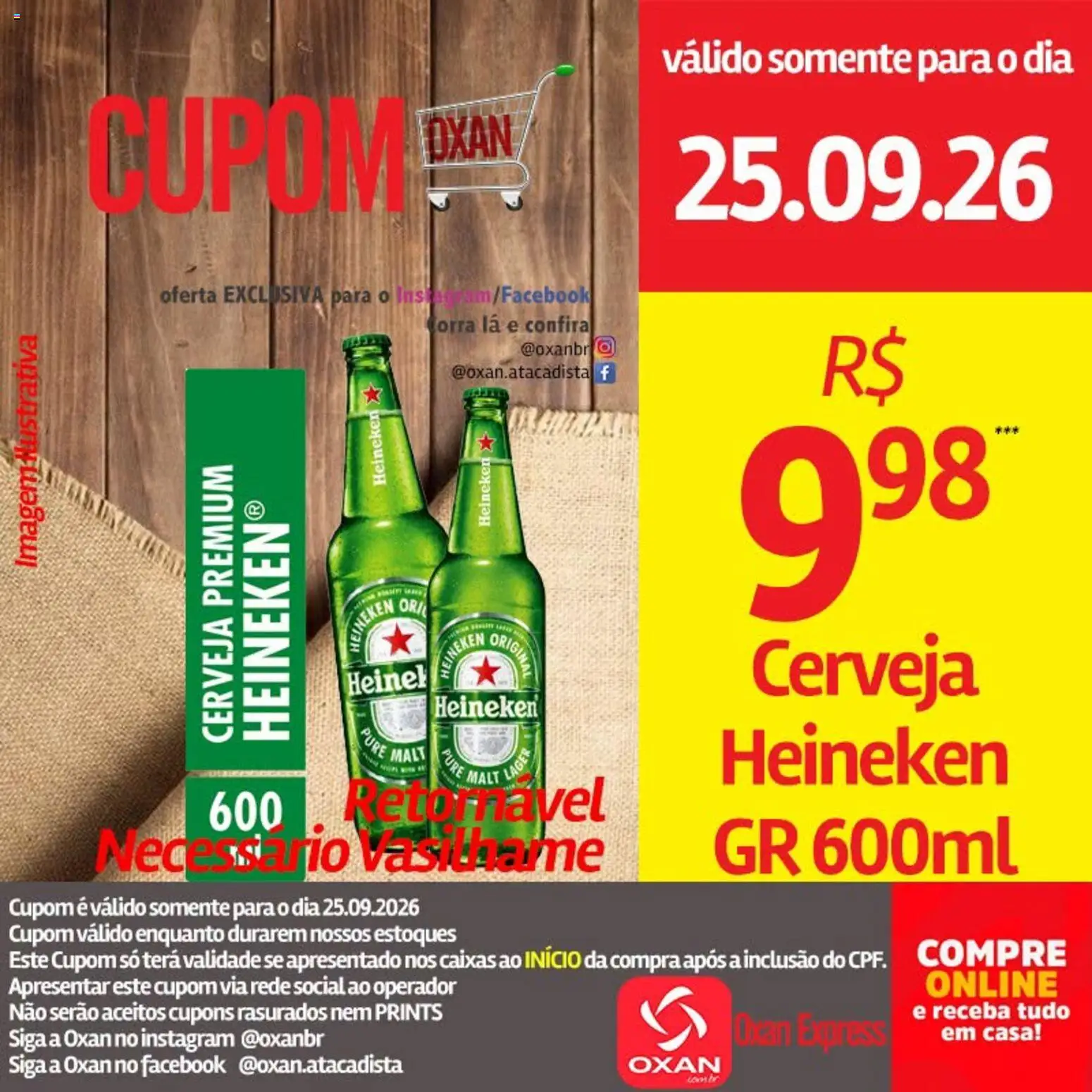 Oxan Atacadista Folheto - válido de 25/09/2026 | Página: 14 | Produtos: Cerveja, Heineken