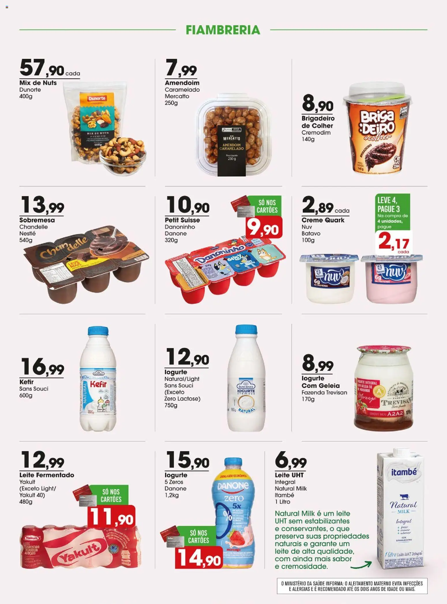 Zaffari Folheto - válido de 28/07/2026 | Página: 9 | Produtos: Amendoim, Geleia, Creme, Leite fermentado