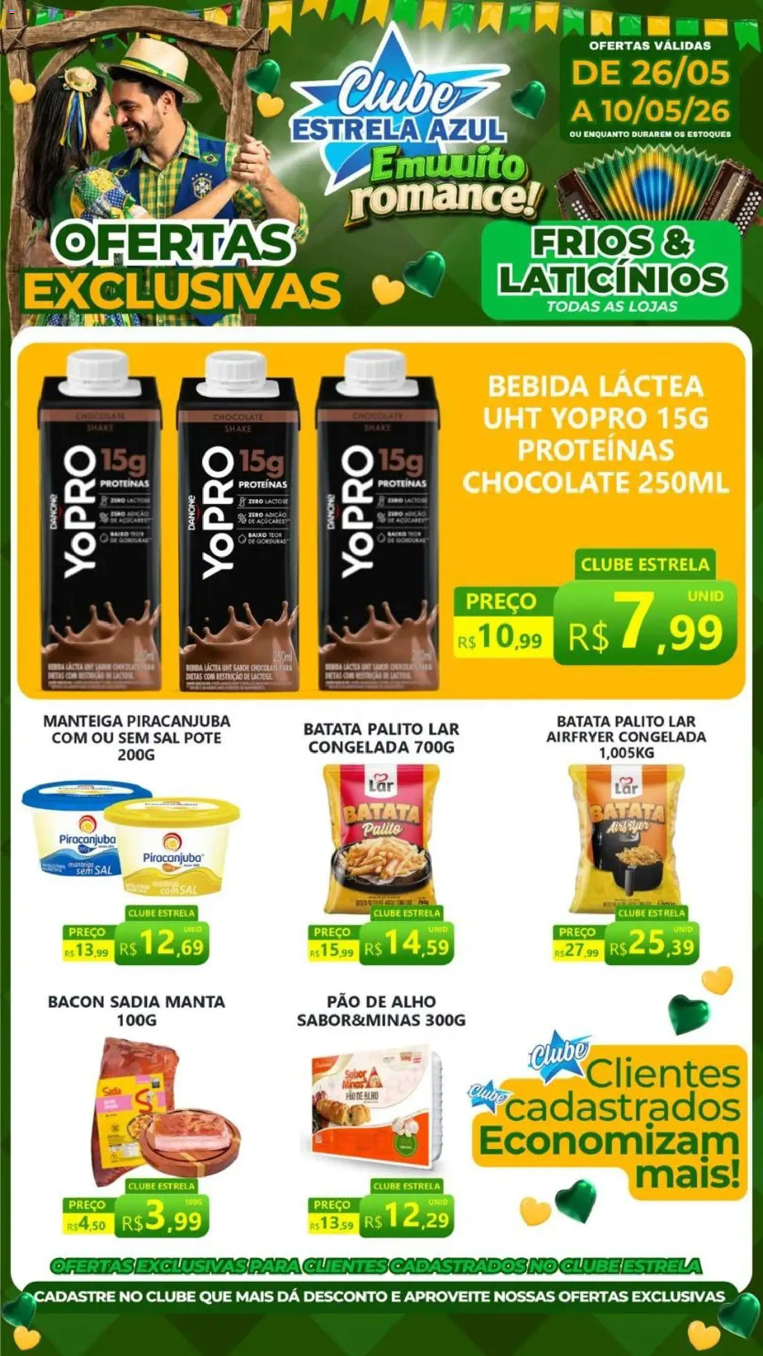Estrela Azul Folheto - válido de 26.05.2026 | Página: 1 | Produtos: Alho, Pao de alho, Batata, Sal