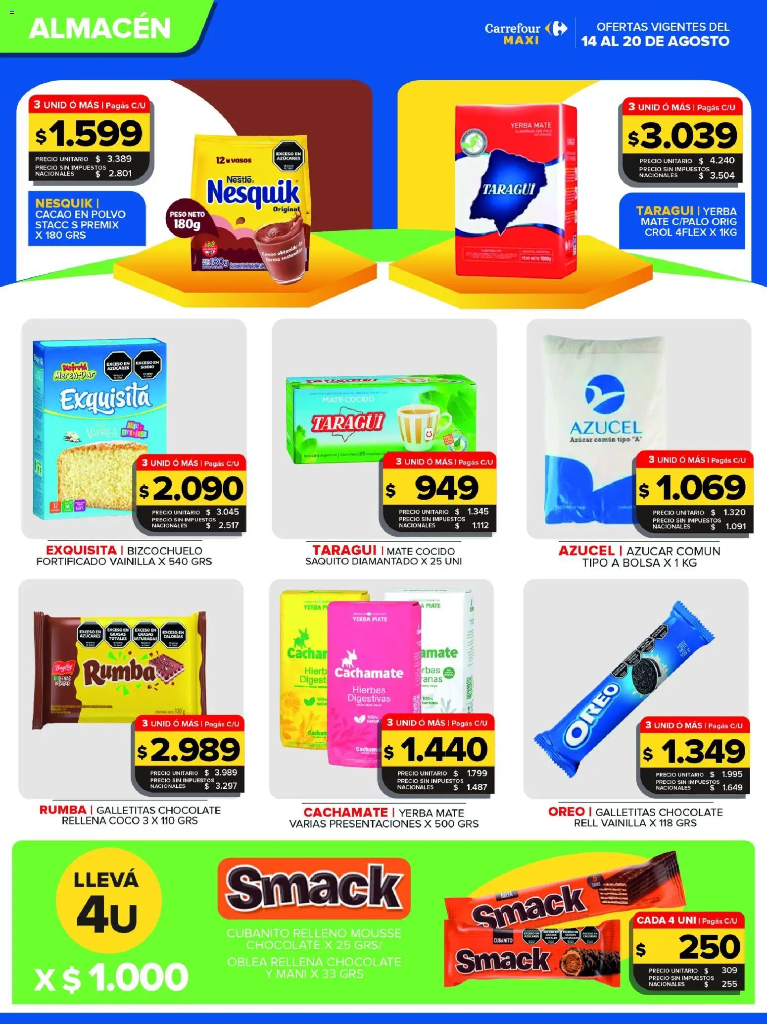 Carrefour Maxi catálogo │ válido desde el 14/08/2026 | Página: 6 | Productos: Hierbas, Mani, Mousse, Oreo