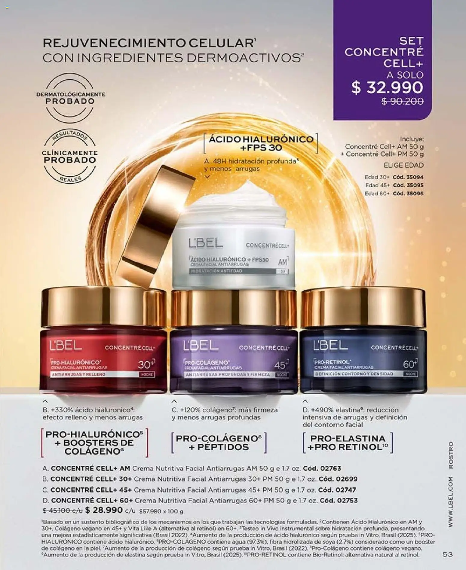 Catálogo L'Bel Campaña 16 │ válido desde el 28.09.2026 | Página: 53 | Productos: Contorno, Agua, Crema, Ingredientes