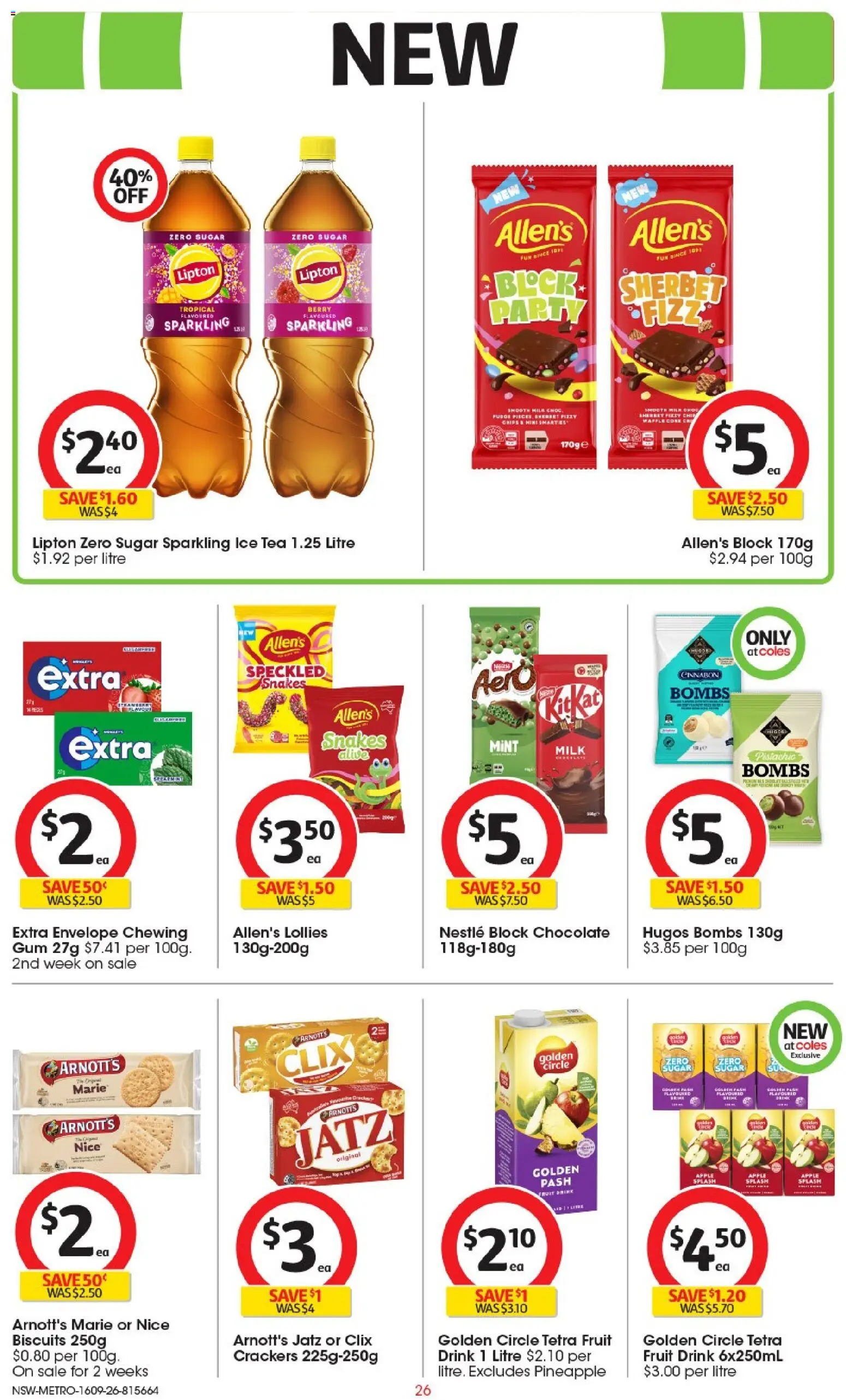 Coles catalogue - valid from 16/09/2026 | Page: 27 | Products: Pineapple, Lollies, Chips, Ice