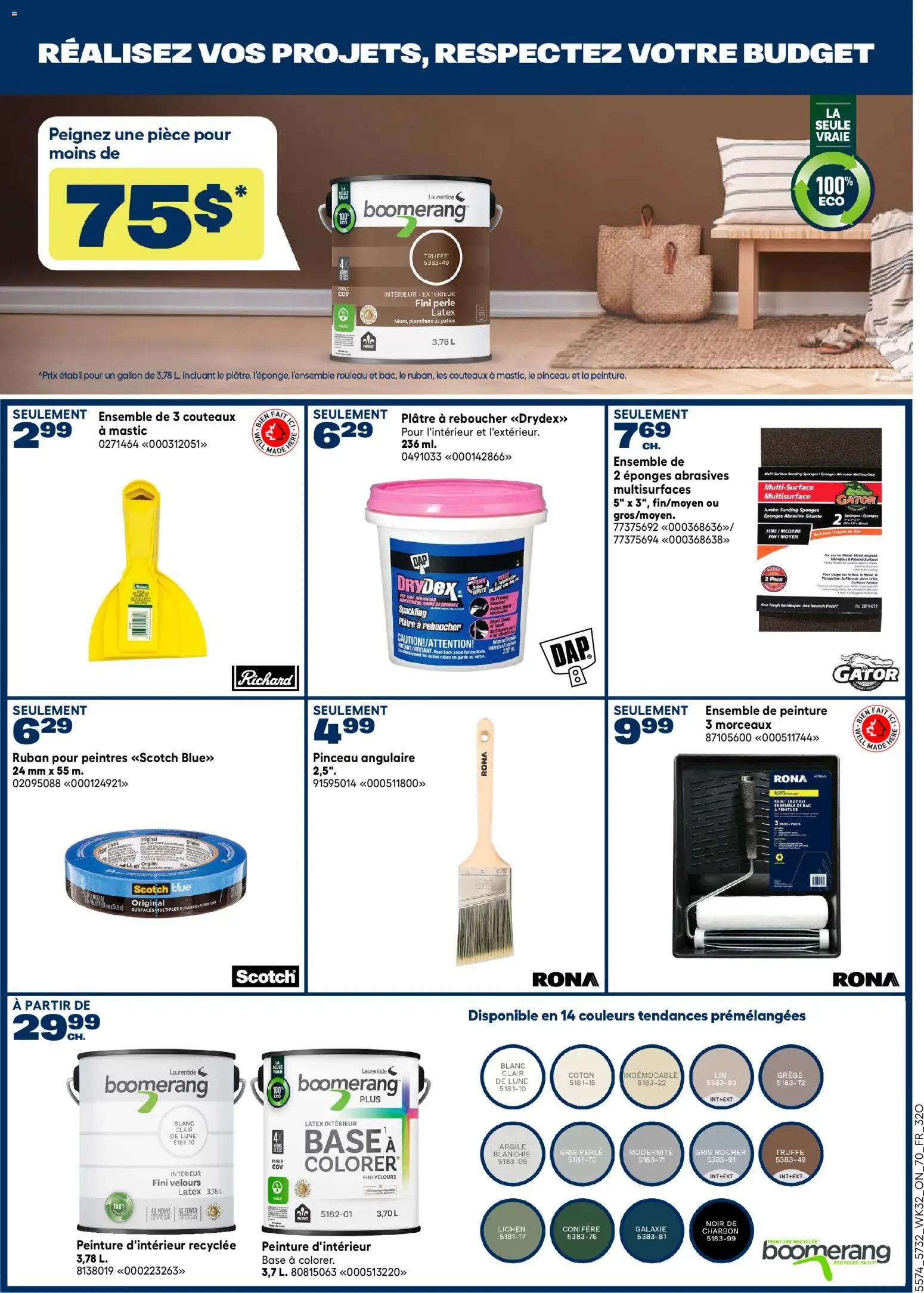 Rona flyer valid from Sep 3, 2026 | Page: 13 | Products: Sponges