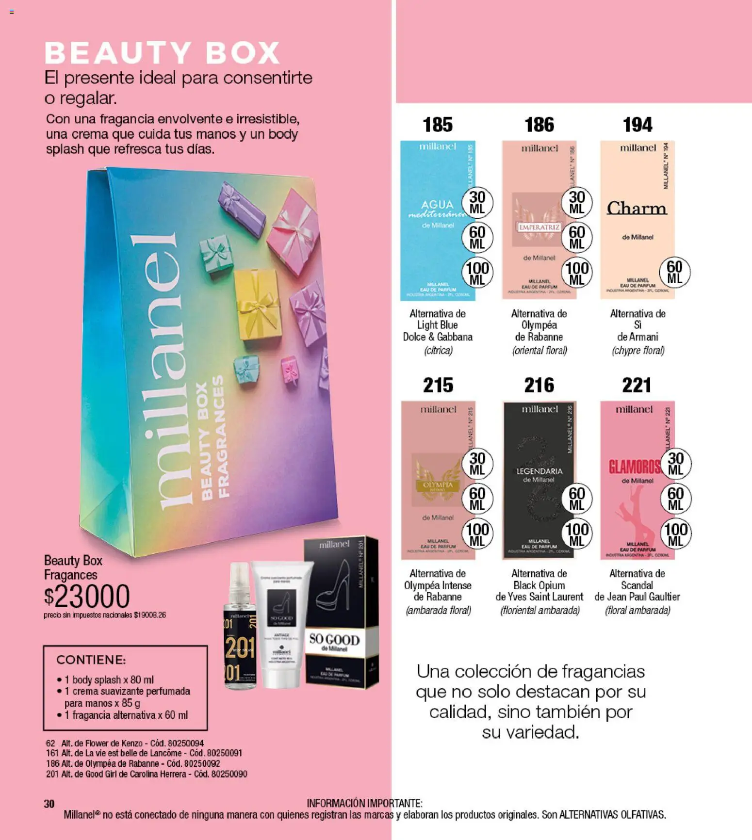 Millanel - Catálogo │ válido desde el 17/08/2026 | Página: 30 | Productos: Jean, Fragancia, Agua, Suavizante