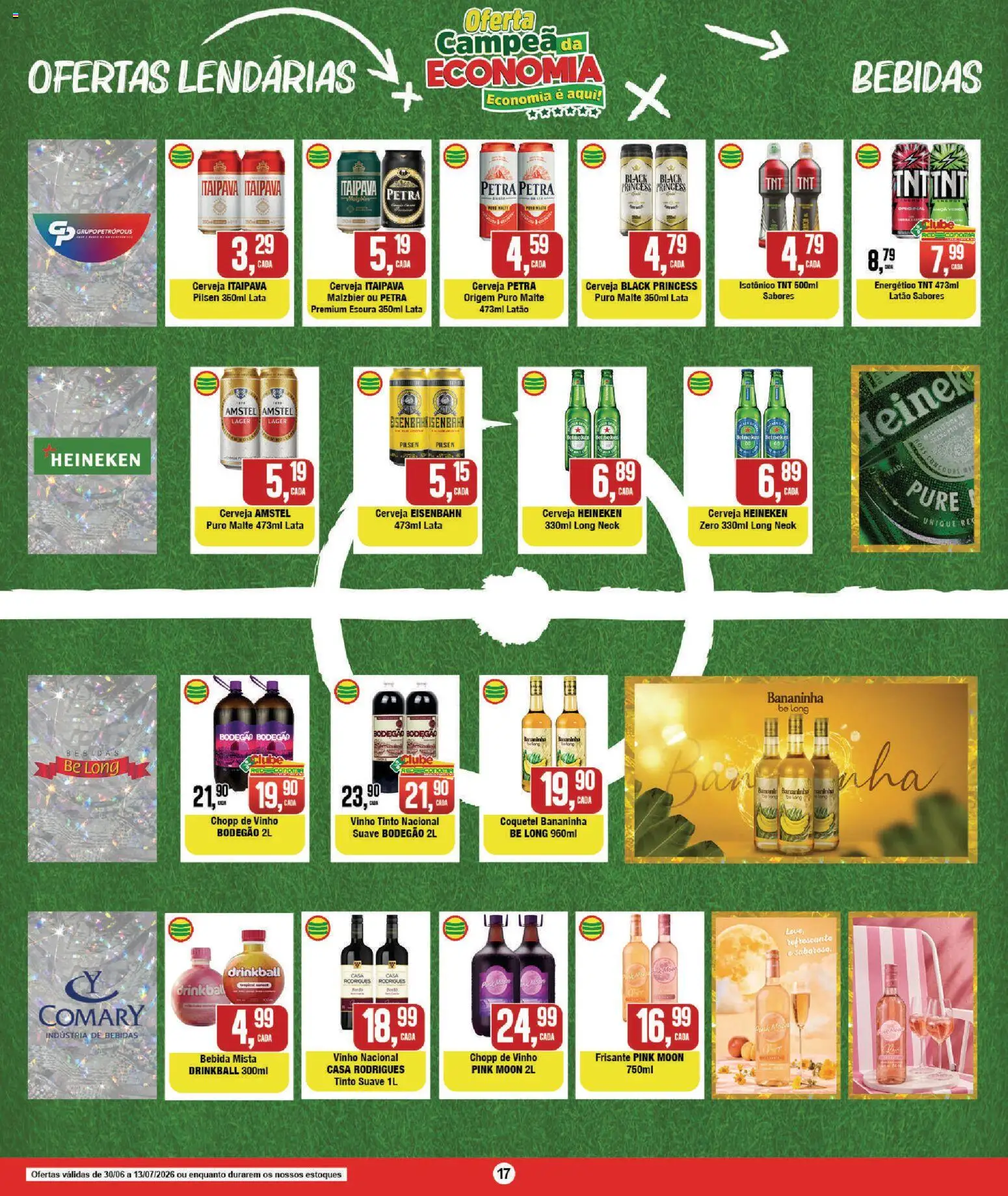 RedEconomia Folheto - válido de 13/07/2026 | Página: 17 | Produtos: Energético, Eisenbahn, Vinho, Heineken