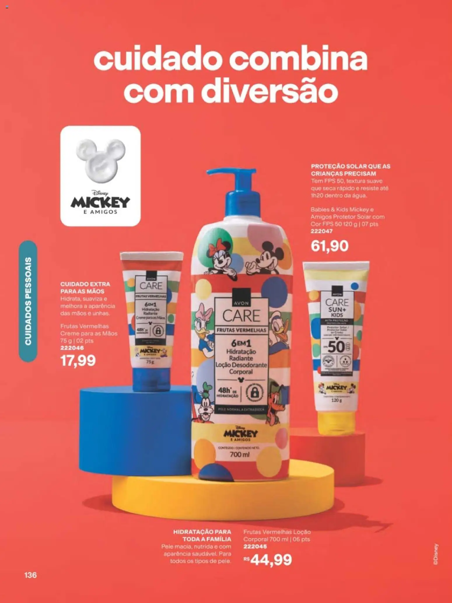 Avon Folheto - válido de 29/06/2026 | Página: 136 | Produtos: Protetor solar, Desodorante, Creme