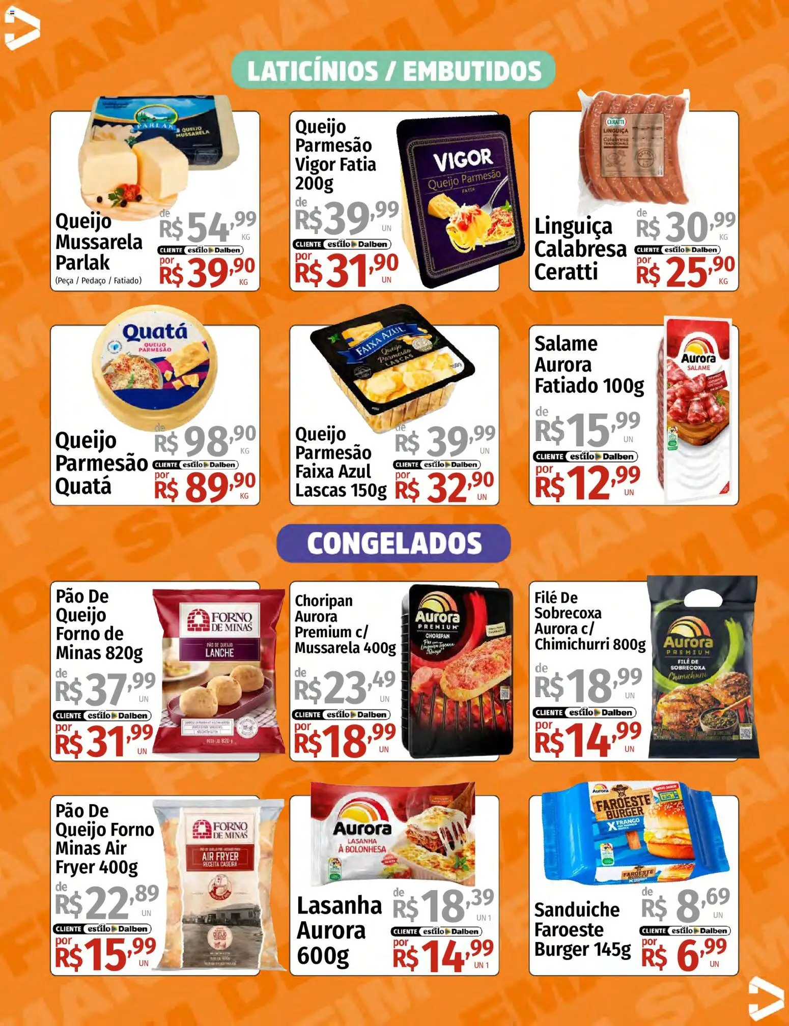 Supermercado Dalben Folheto - válido de 26/06/2026 | Página: 10 | Produtos: Forno, Air fryer, Lasanha, Mussarela